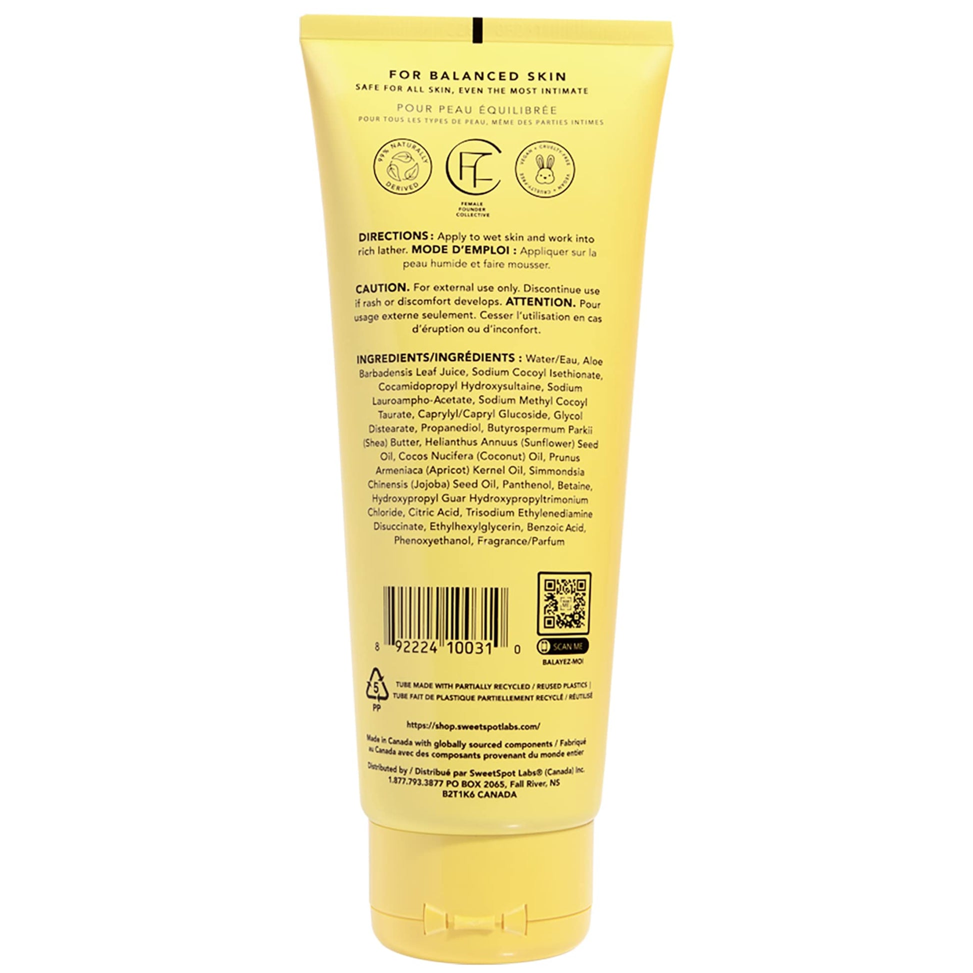 SweetSpot Labs Feminine Wash, Gentle Vanilla Blossom Scent, with Shea Butter and Aloe Vera, Sulfate Free SweetSpot Labs uk supplements