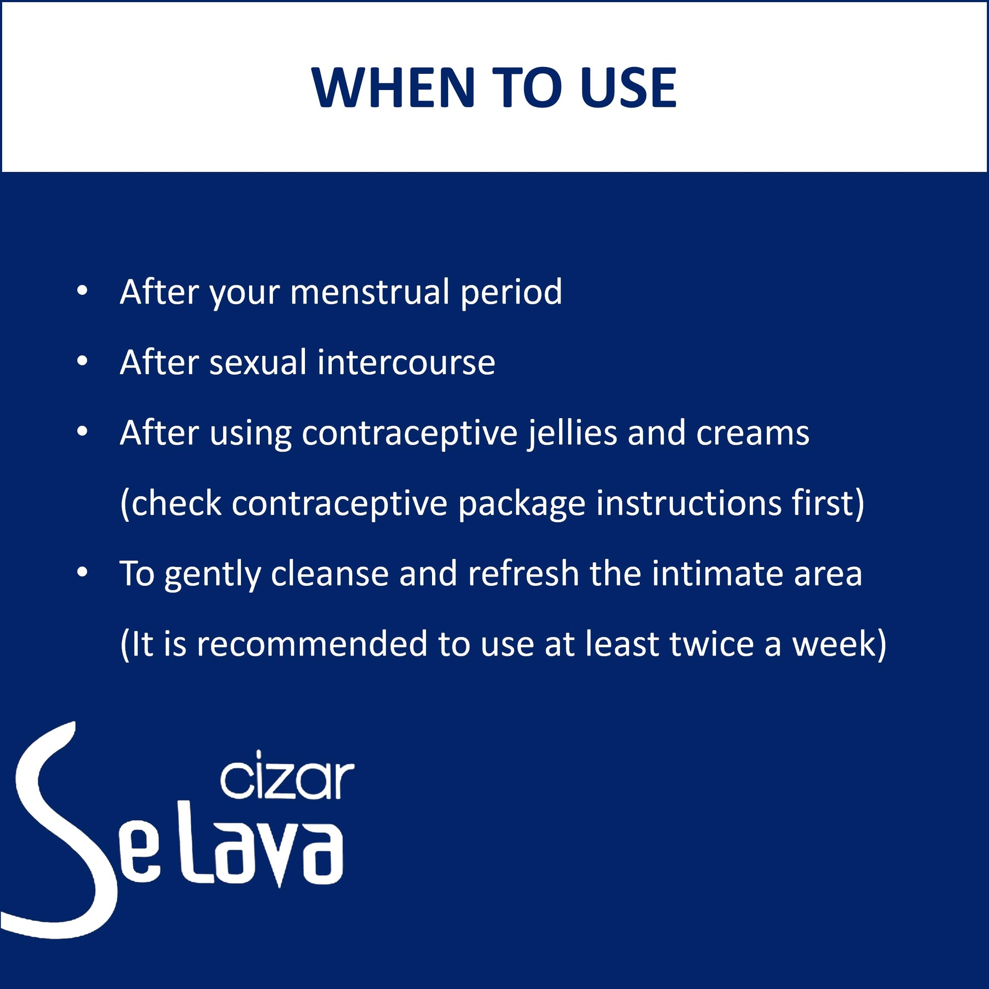 Cizar - Selava, Feminine Wash 15ml 7ea, Gynecologists Developed, Preservative-Free Cizar uk supplements