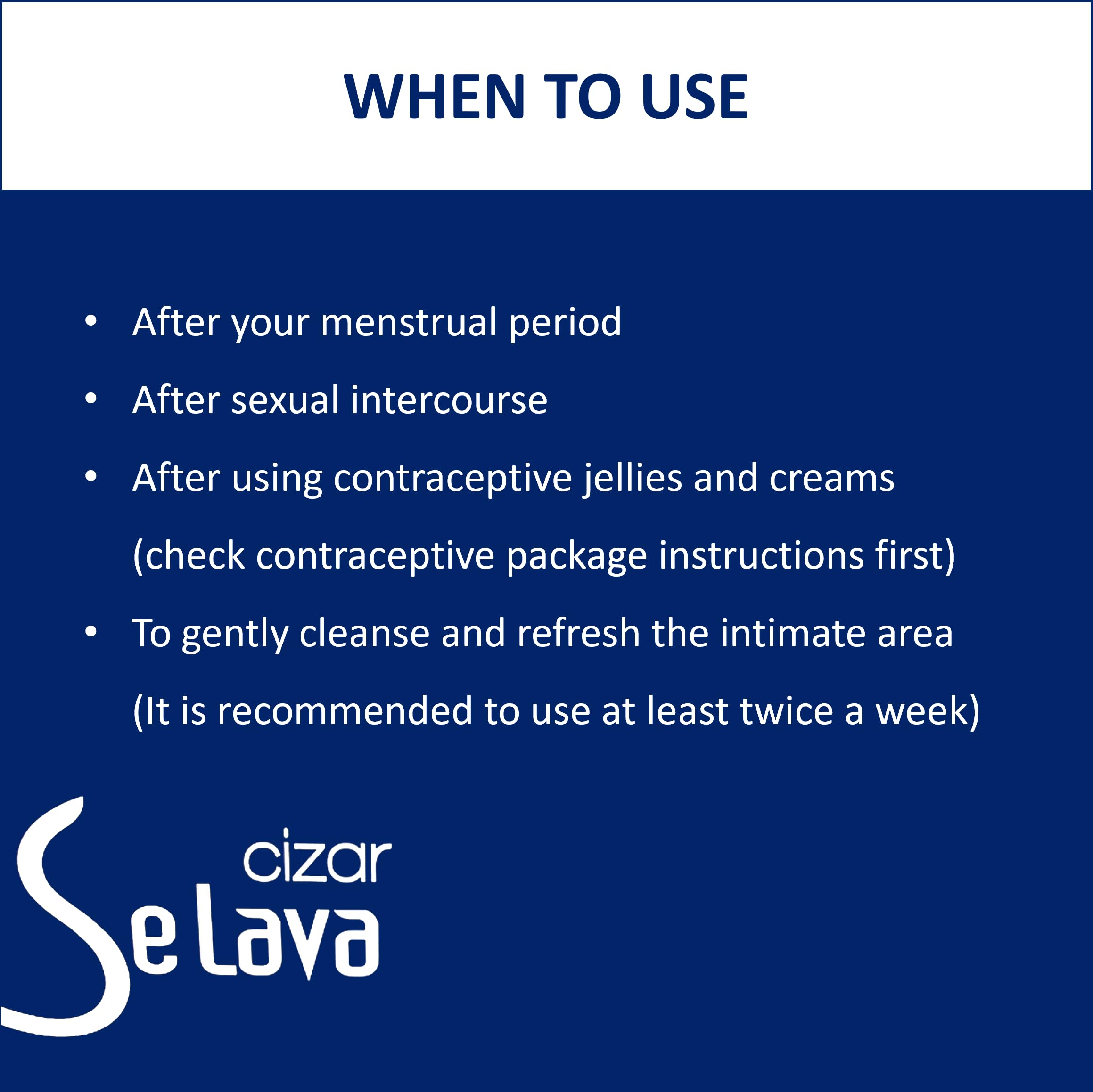 Cizar - Selava, Feminine Wash 15ml 7ea, Gynecologists Developed, Preservative-Free Cizar uk supplements