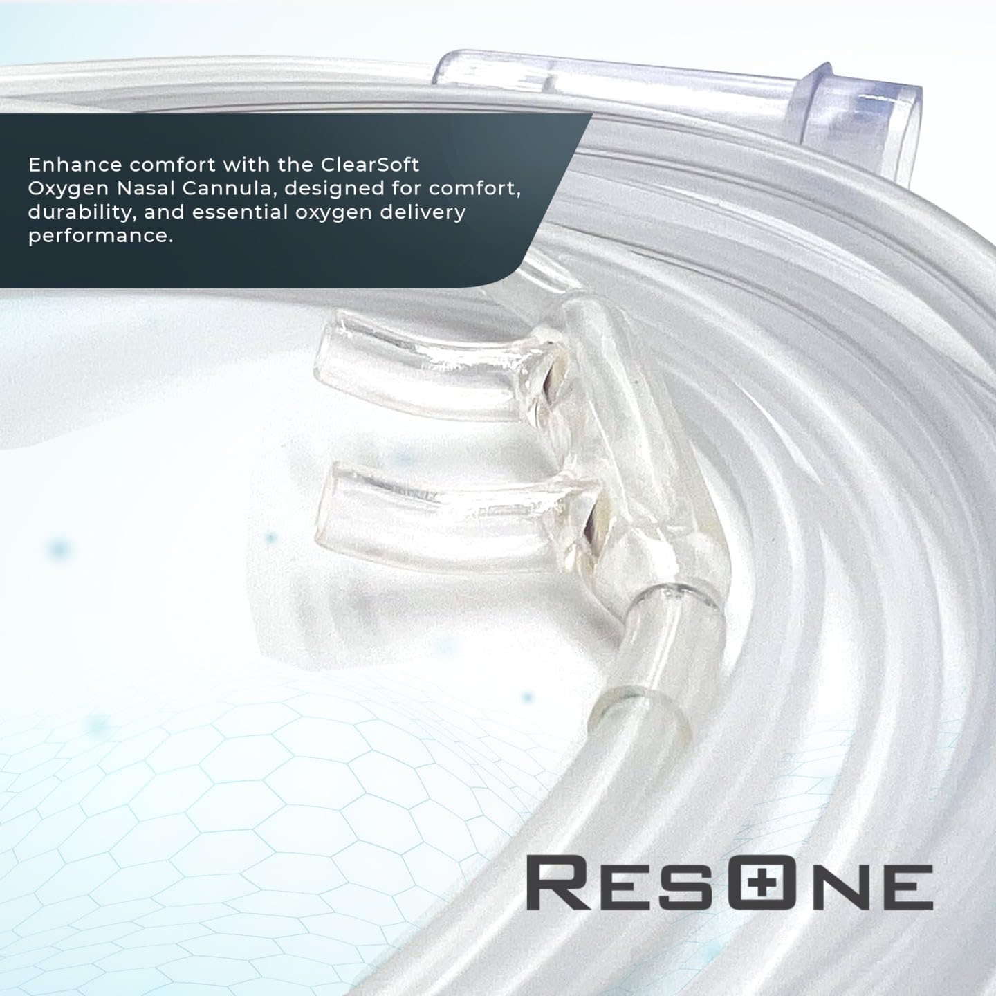 ResOne Soft Nasal Cannula 5-Pack - Oxygen Cannula, Curved Prongs, 4Ft Crush-Resistant Tubing ResOne uk supplements