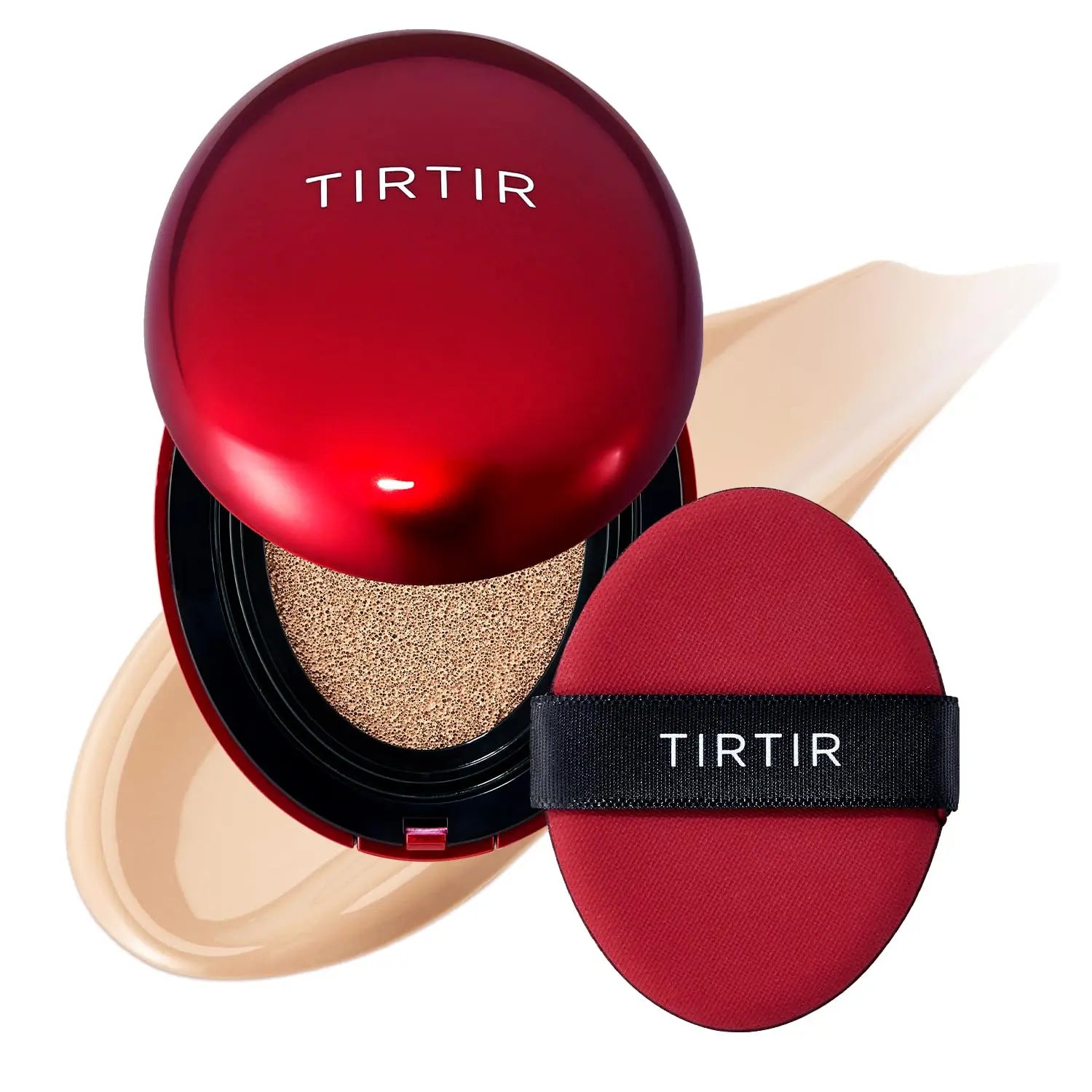 [*Mini Size*] TIRTIR Mask Fit Red Cushion Foundation | Full coverage, Weightless, Skin fit, Satin Glow Finish, Korean Makeup BB Foundation, beauty, Tattoo cover up, Buildable (#23N Sand / 0.15 Fl Oz) TIRTIR uk supplements
