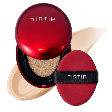 [*Mini Size*] TIRTIR Mask Fit Red Cushion Foundation | Full coverage, Weightless, Skin fit, Satin Glow Finish, Korean Makeup BB Foundation, beauty, Tattoo cover up, Buildable (#23N Sand / 0.15 Fl Oz) TIRTIR uk supplements