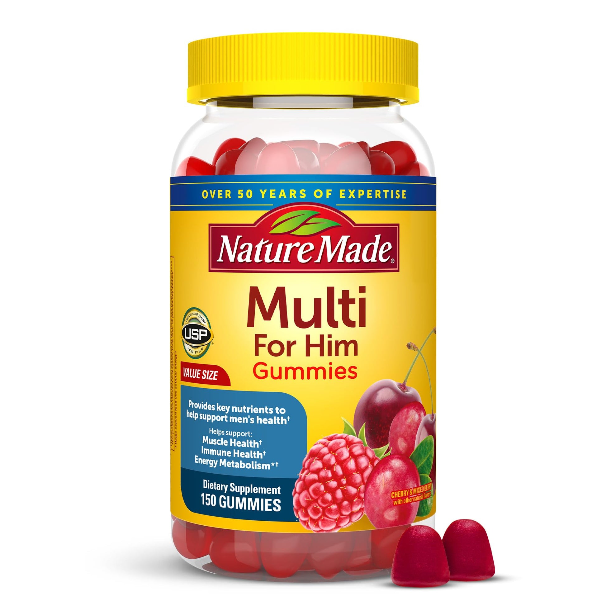 Nature Made Multi for Him, Mens Multivitamins Gummies, Energy Metabolism Support, Multivitamin for Men Nature Made uk supplements