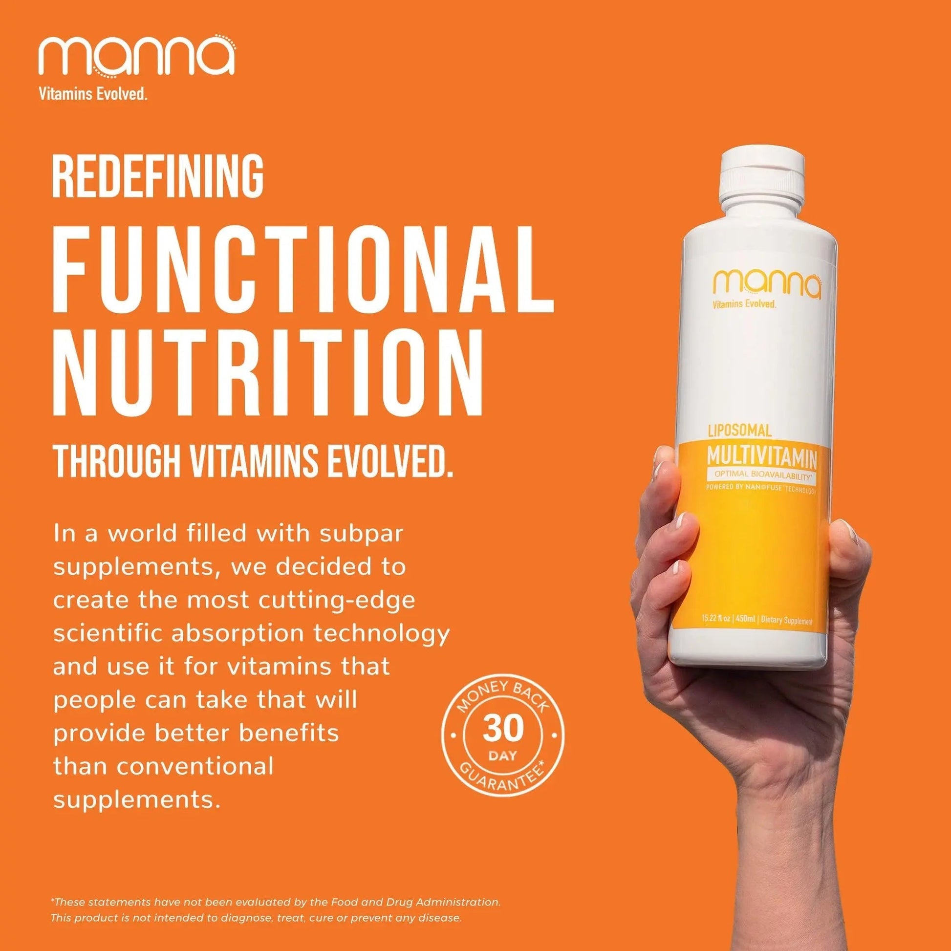 Manna Vitamins Evolved Liposomal Multivitamin - Daily Multivitamin Provides 20 Vitamins and Minerals - Multivitamins for Men and Women Manna Vitamins Evolved uk supplements
