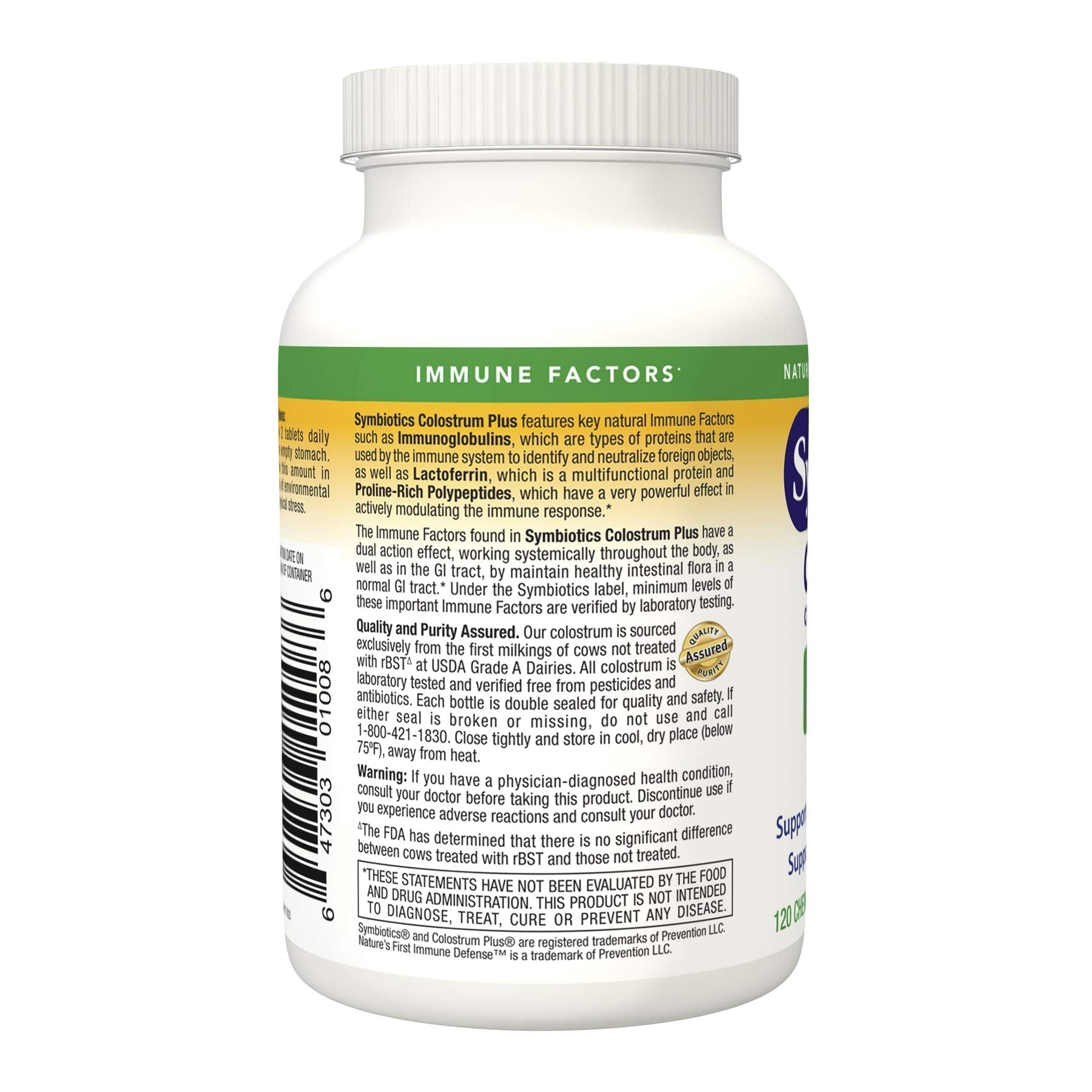 Symbiotics Immunity Support Colostrum Plus Chewables (Pineapple) Symbiotics uk supplements