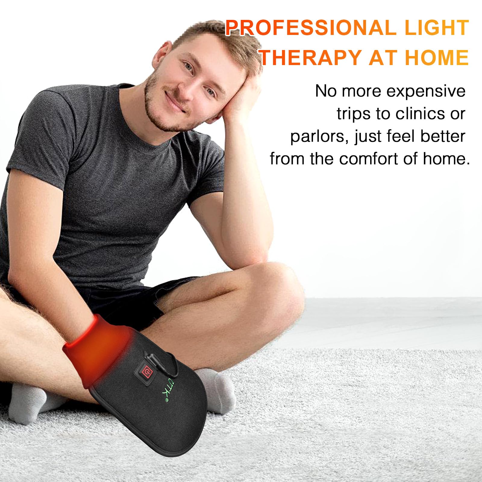 UTK Red Light Therapy Glove for Hands, Double-Sided Infrared Light Therapy Device for Finger UTK uk supplements