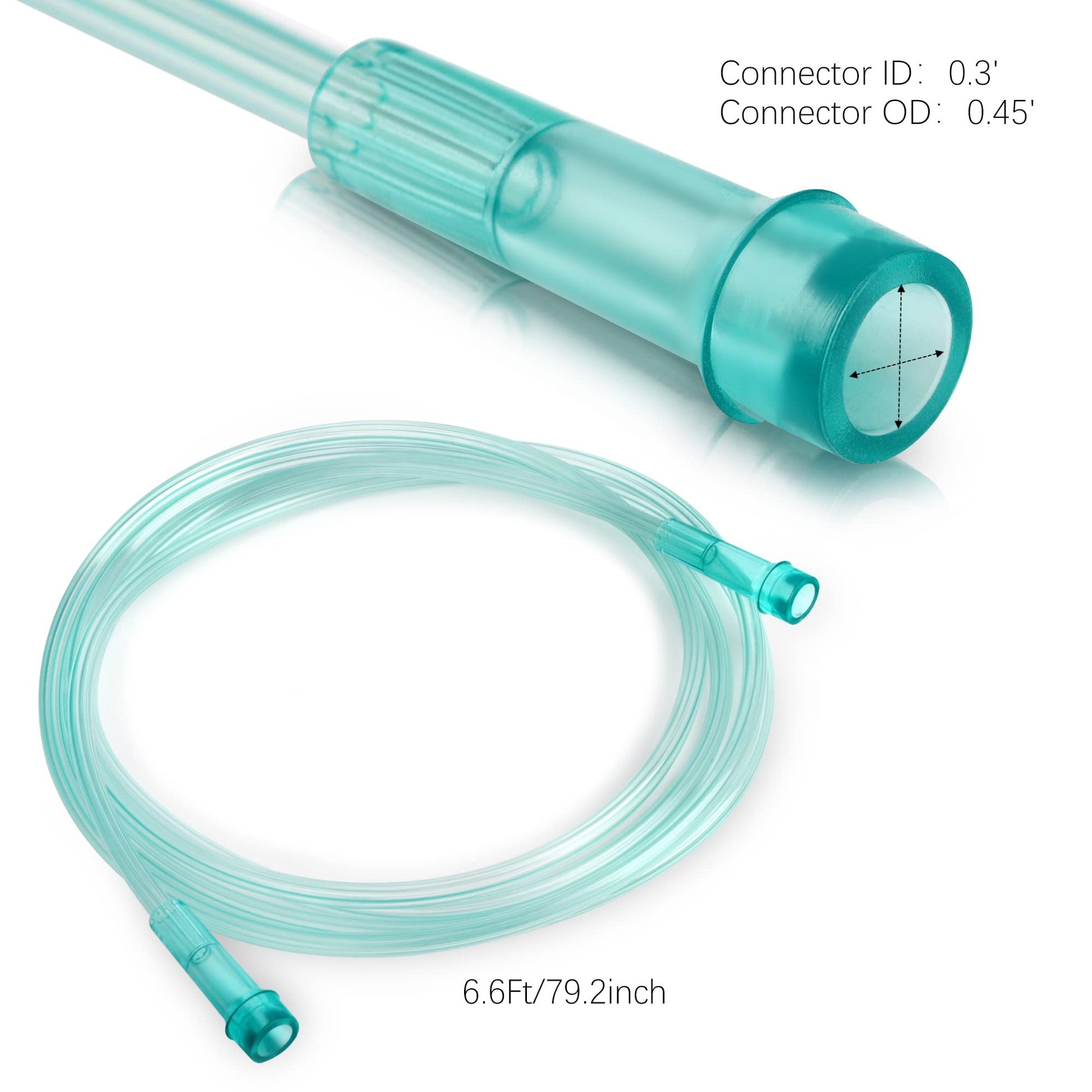 ANSNF 2 Pack Oxygen Mask for Face Adult with 6.6' Tube & Adjustable Elastic Strap - Size M+L ANSNF uk supplements