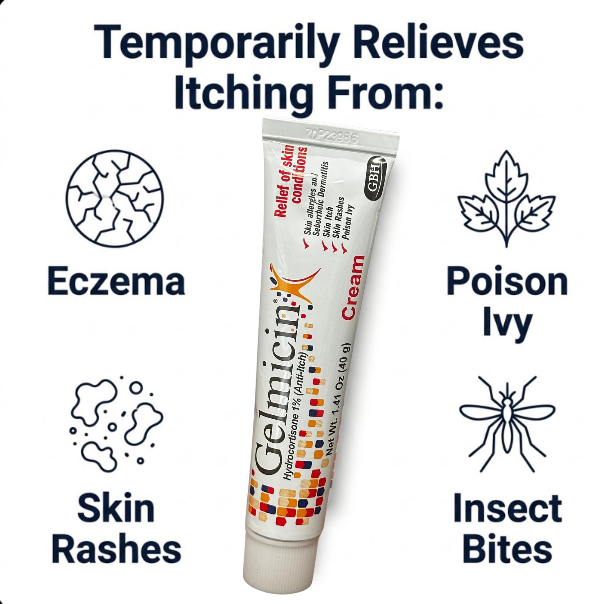 Gelmicin Cream 40g Skin Allergies, Skin Itch, Skin Rashes, Poison Ivy Relief- Contains 1.41 oz Gelmicin uk supplements