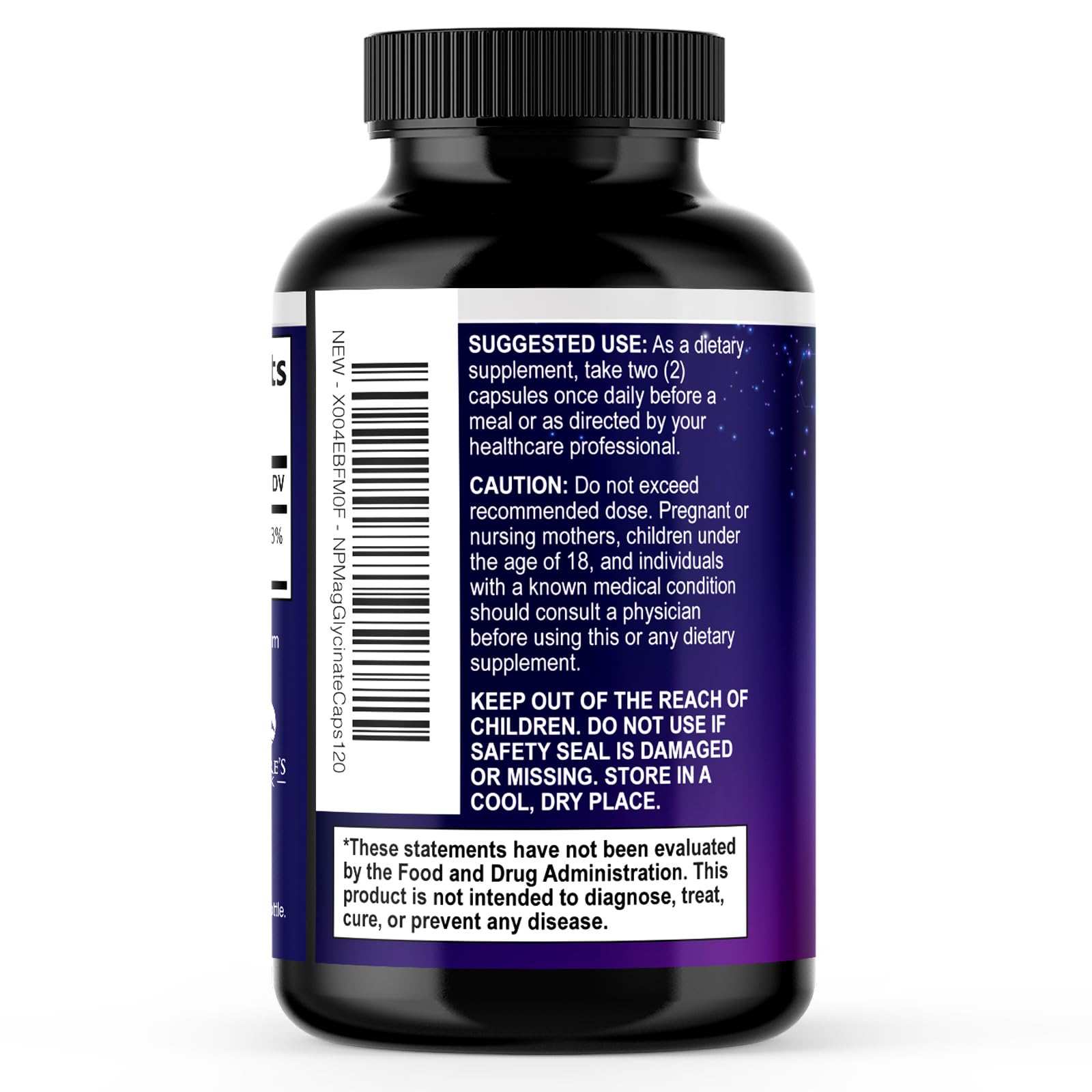 Magnesium Glycinate Capsules 1000mg Per Serving - Pure & Chelated for Max Absorption - Supports Muscle, Nerve & Heart Health, Sleep Support - Magnesium Supplement for Whole Body Support - 120 Capsules Nature's Peak uk supplements