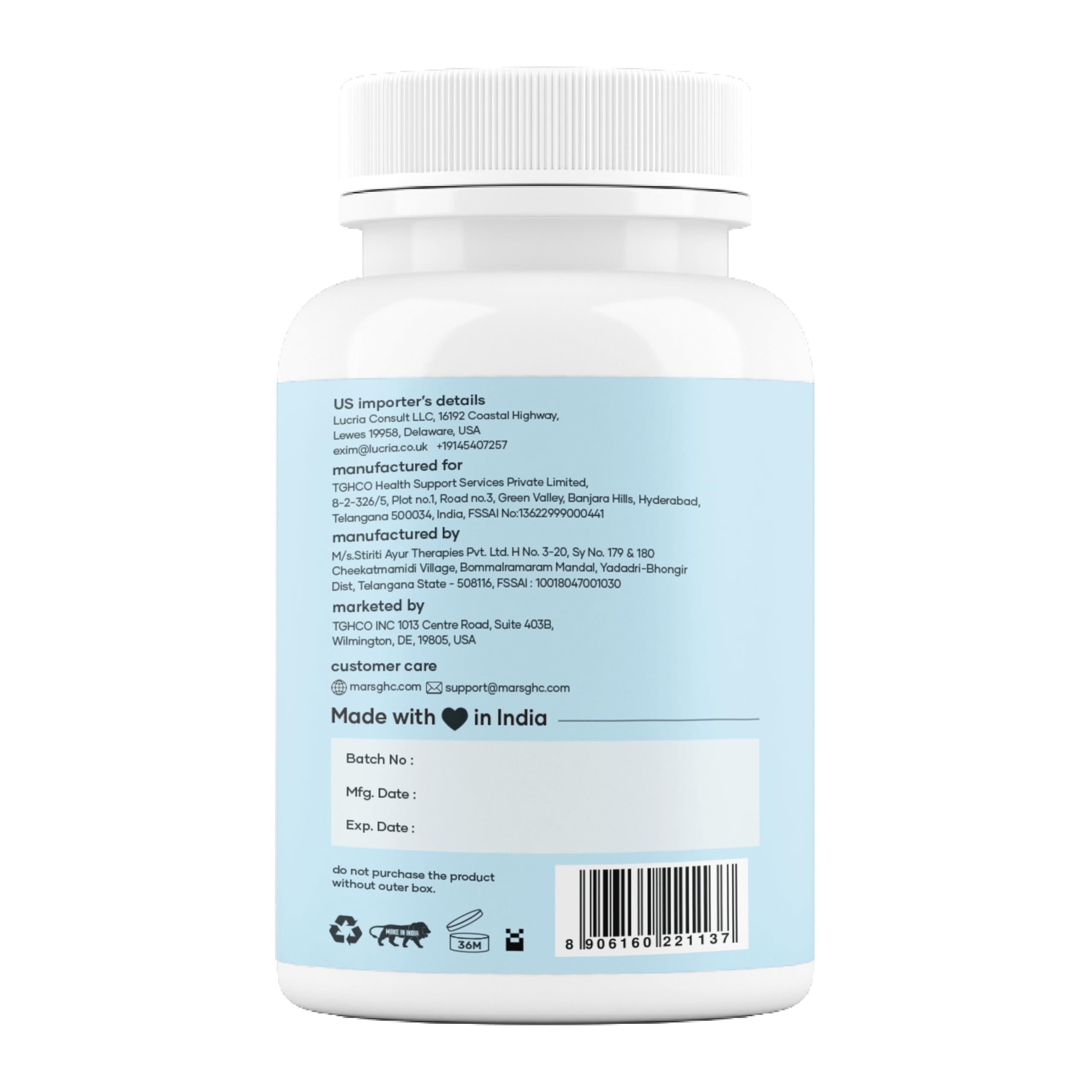 Mars Sea Moss Caps Surge Natural (60N) | Packed with 84 Essential Minerals | Powered with Black Seed Oil, Surgemax & Vitamin D3 | Overall Well-Being - Pack of 3 mars by GHC uk supplements