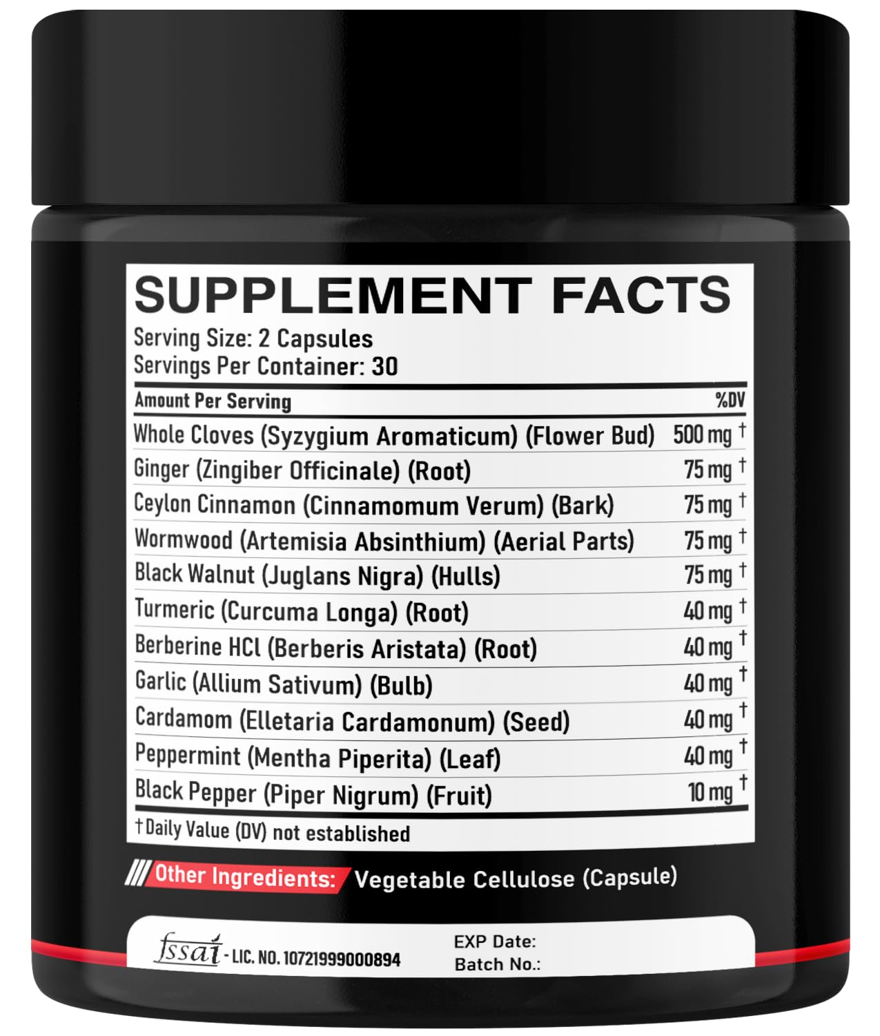 DEDICAD 11in1 Cloves Supplement with Ginger, Ceylon Cinnamon and 8 Other More - Digestive, Immune System, Mood Support - 60 Capsules - 30 Days Supply DEDICAD uk supplements