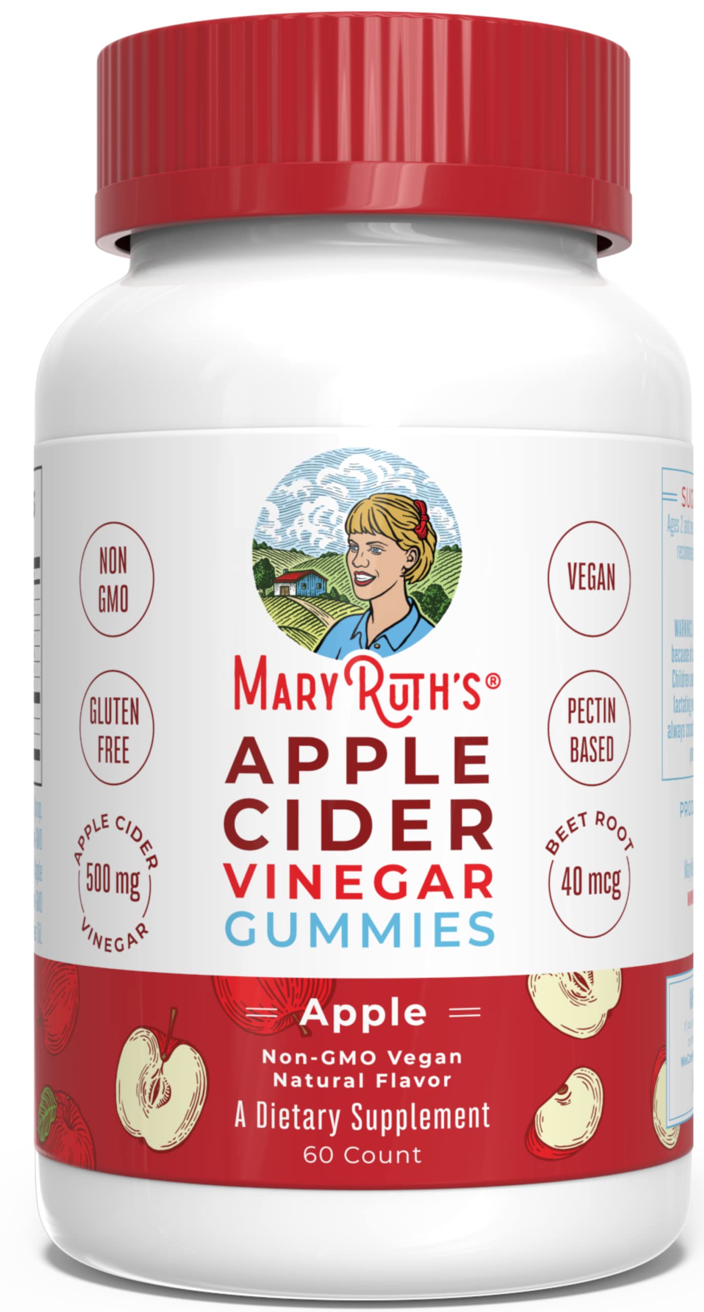 MaryRuth's Apple Cider Vinegar Gummies | ACV Gummies for Immune Support | Vegan MaryRuth Organics uk supplements