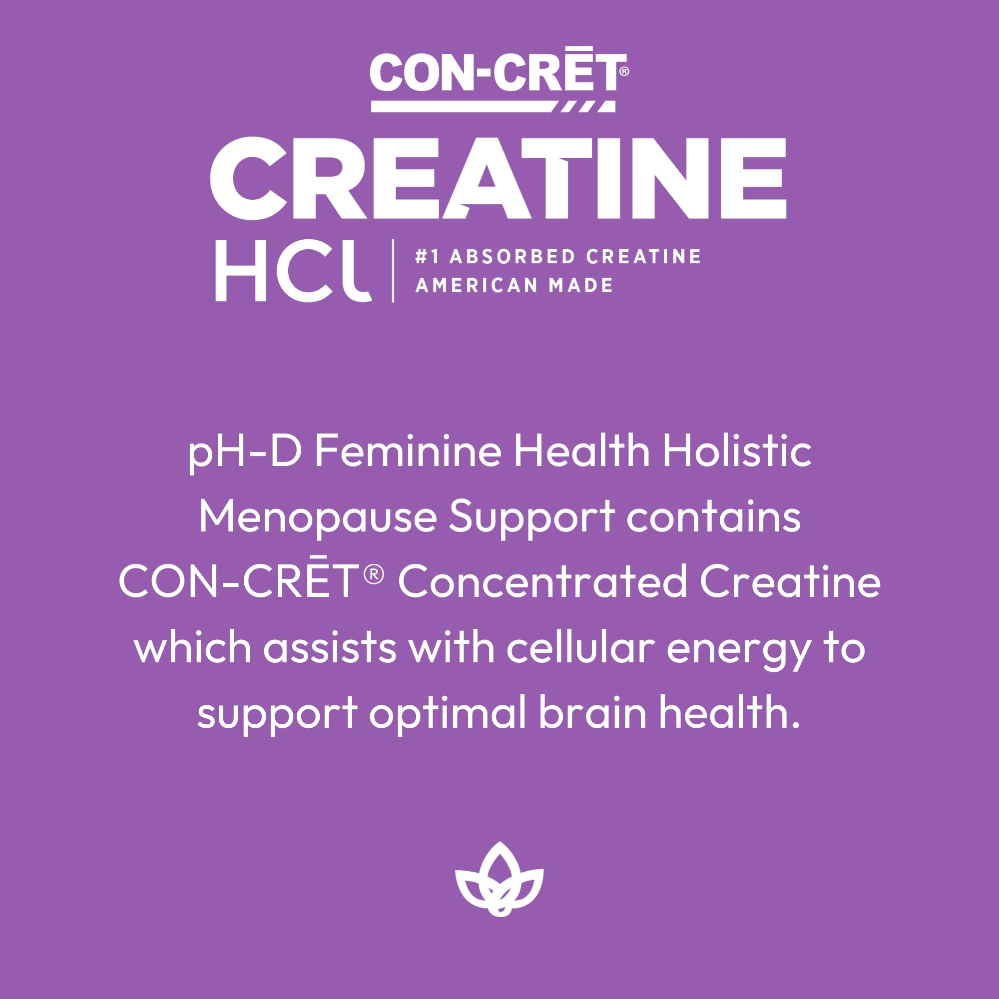 pH-D Feminine Health - Holistic Menopause Support - Oral Supplement with CON-CRET Concentrated Creatine pH-D Feminine Health Support uk supplements