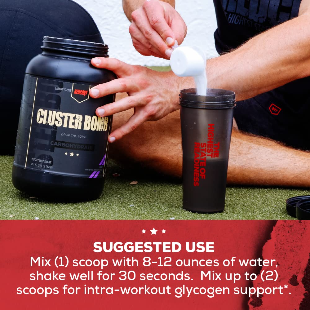 REDCON1 Cluster Bomb, Unflavored - Intra/Post Workout Carbs - Gluten Free + Vegan Cluster REDCON1 uk supplements