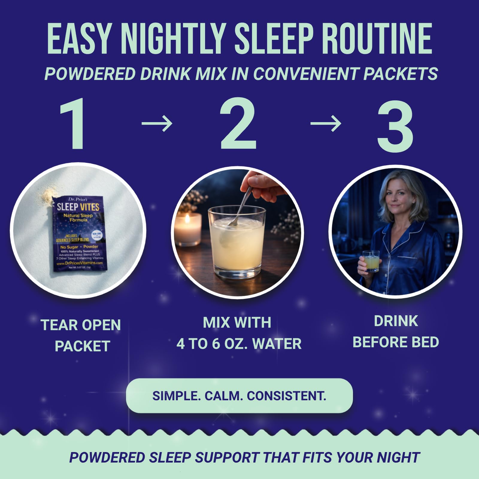 Dr. Price’s Natural Sleep Aid Powder – Berry-Citrus, 30 Packs | Sleep Powder Drink Mix with Magnesium, Microdose Melatonin & Tryptophan | Sleep Support for Adults | Doctor-Formulated, Made in USA Dr. Price's Vitamins uk supplements