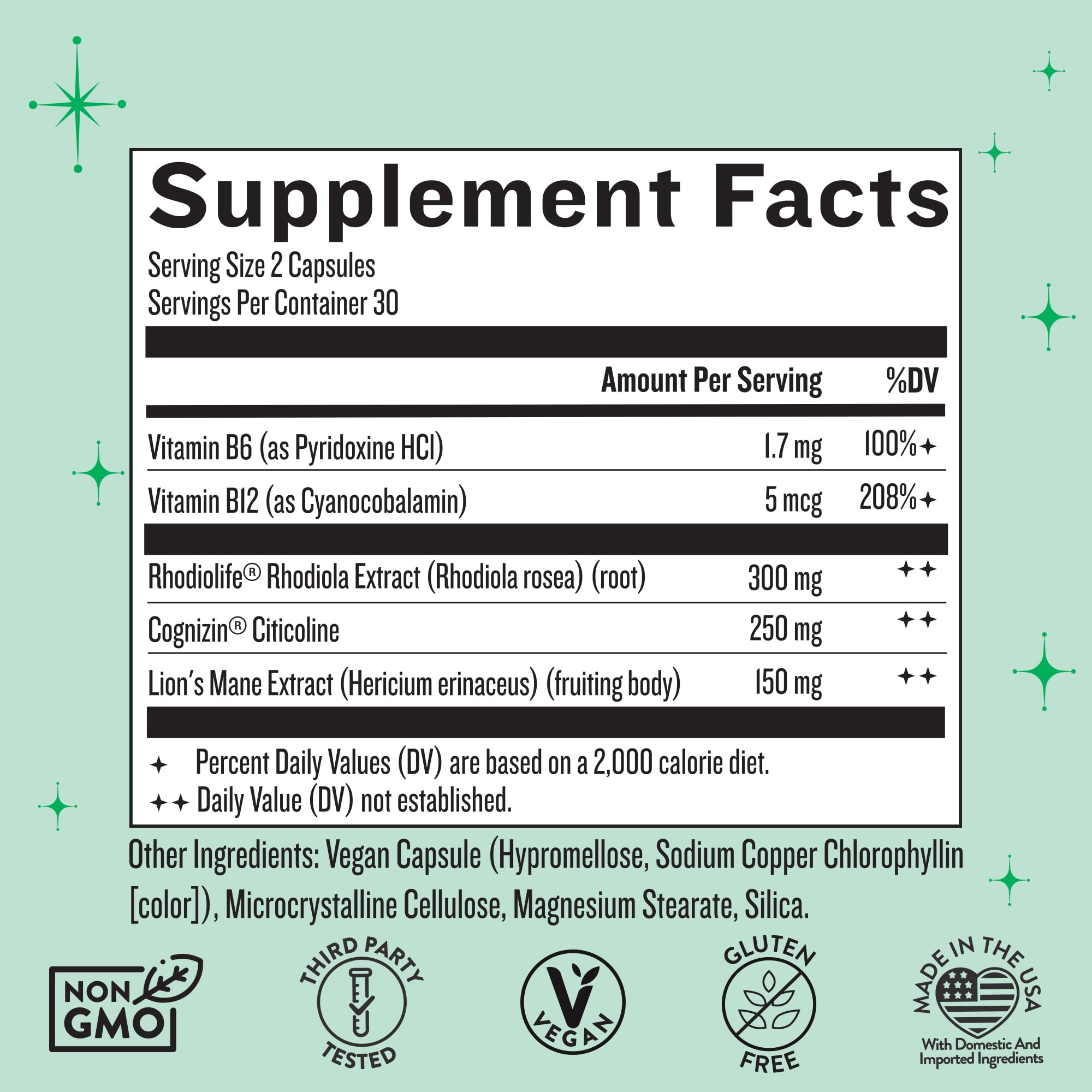 Legendairy Milk Clever Girl - Focus Supplement with Lion’s Mane & Citicoline - Nootropic Lions Mane Supplement for Memory, Focus & Mental Clarity, 30 Servings Legendairy Milk uk supplements