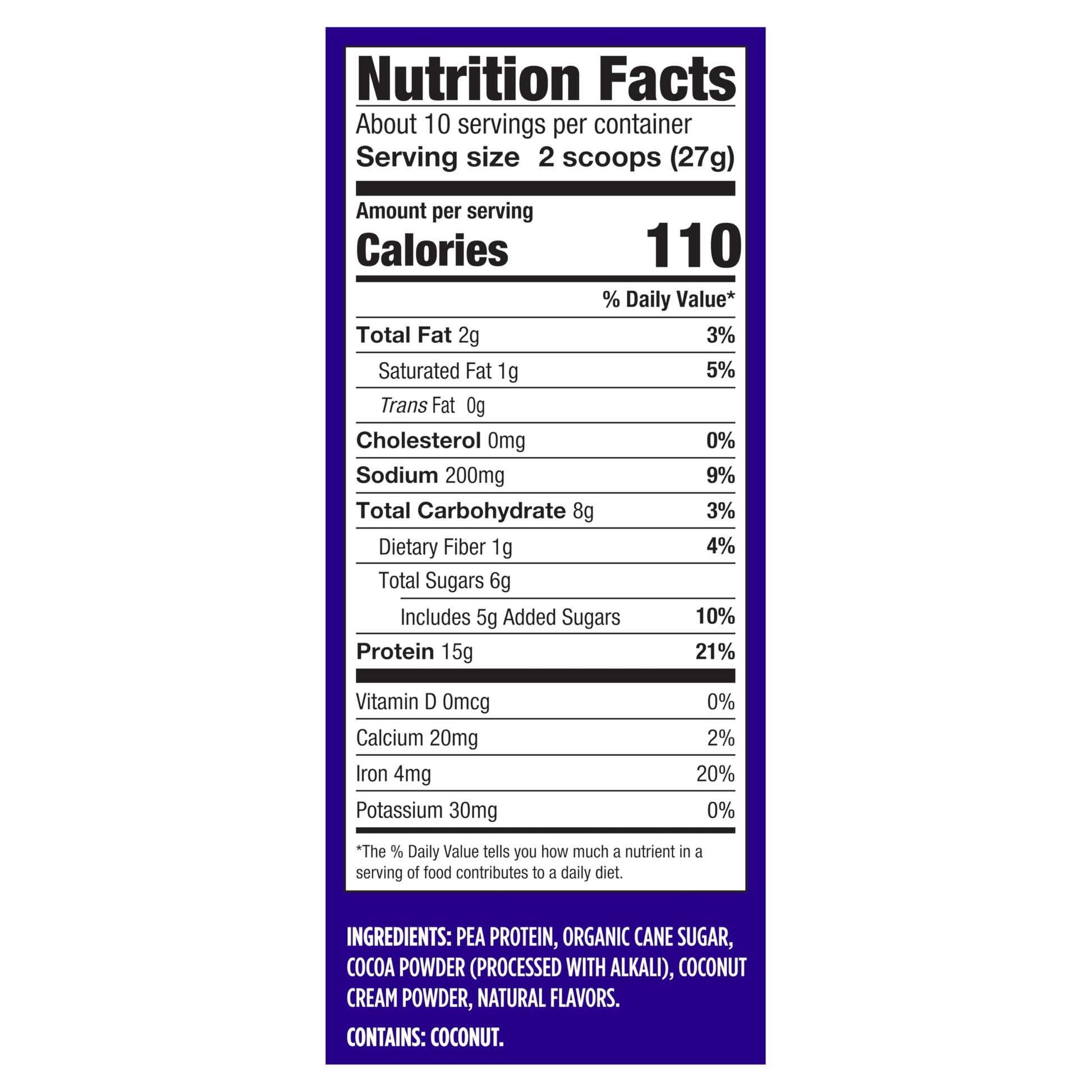 Vega Protein Made Simple - 15g Plant-Based Pea Protein, Chocolate, 10 Servings, Stevia Free, No Artificial Sweeteners or Gums, Non-GMO, Gluten Free, Dairy Free, 9.6oz (Packaging May Vary) Vega uk supplements