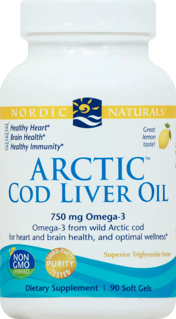 Nordic Naturals - Arctic CLO, Heart and Brain Health, and Optimal Wellness, 90 Soft Gels Nordic Naturals uk supplements
