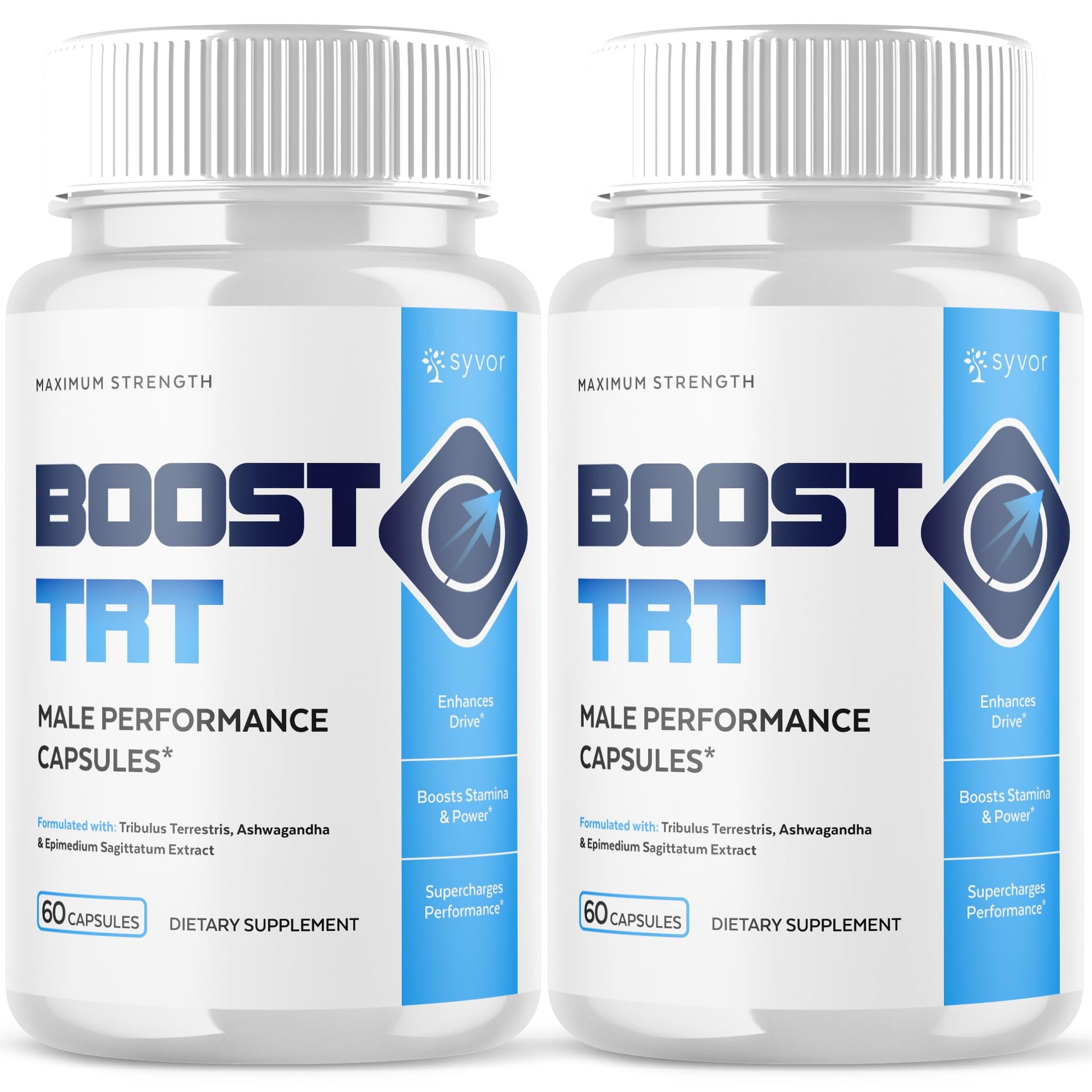 (2 Pack) Boost TRT Capsules, Official BoostTRT Capsules with All Natural Ingredients, Advanced Health & Wellness Support Formula with Max Strength Premium Active Lifestyle Vitamins (120 Capsules) Syvor uk supplements
