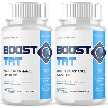 (2 Pack) Boost TRT Capsules, Official BoostTRT Capsules with All Natural Ingredients, Advanced Health & Wellness Support Formula with Max Strength Premium Active Lifestyle Vitamins (120 Capsules) Syvor uk supplements