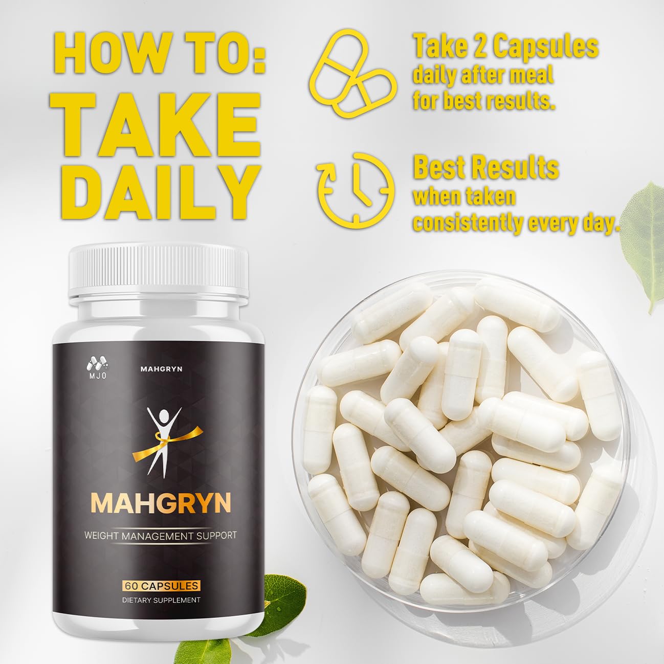 (3 Pack) Mahgryn Capsules, Official Mahgryn Pills with All Natural Ingredients, Advanced Overall Health and Wellness Vitamin Supplement Formula for Maximum Strength Multivitamin Support (180 Capsules) MJO uk supplements