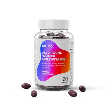 Briyosis All Around Women - 38 nutrients (Essential Vitamins, Minerals, Natural extracts, Amino acids, Primrose Oil) - 90 Capsules Briyosis uk supplements