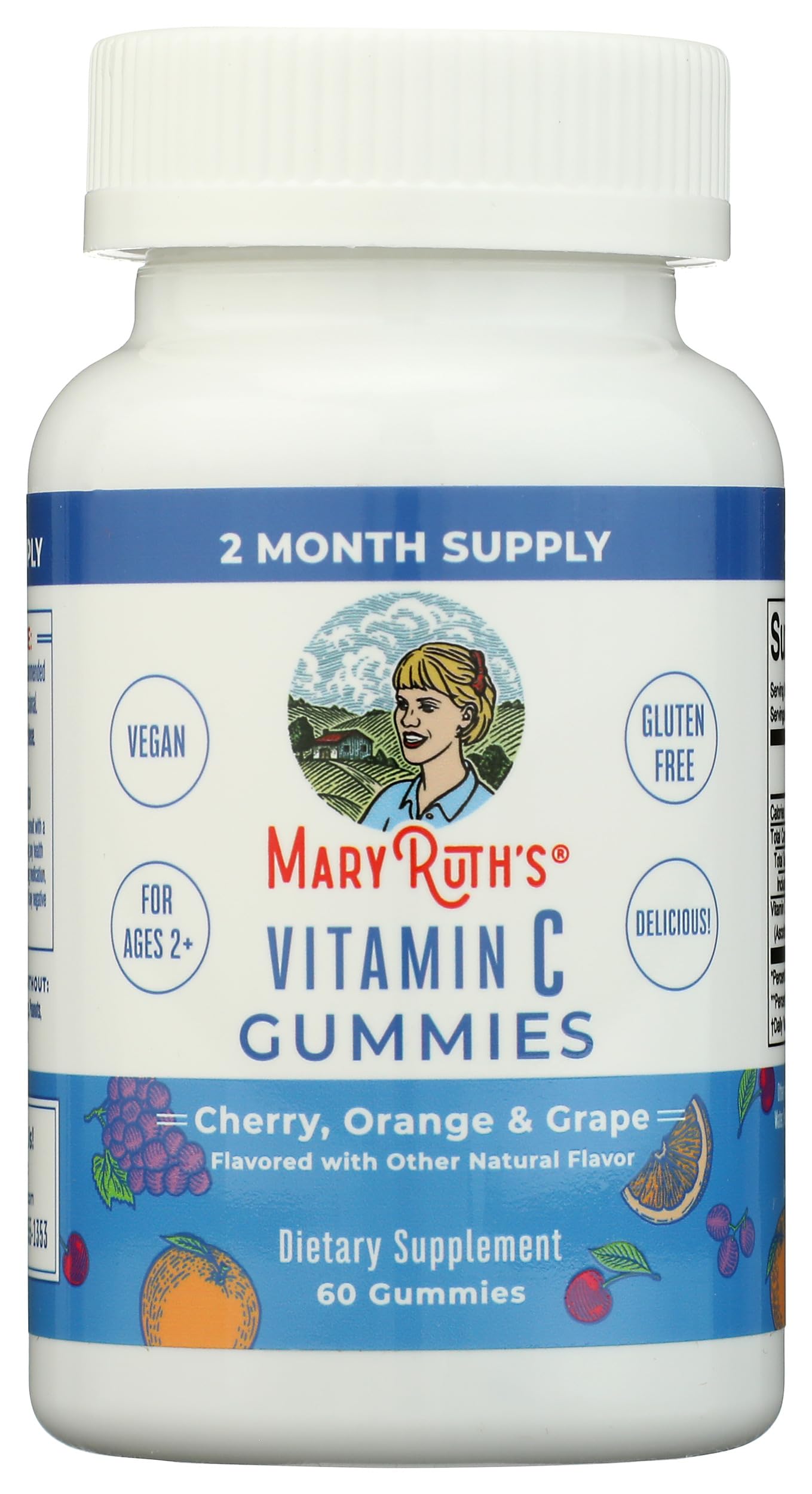 MaryRuth Organics Vitamin C Gummies | Supplement for Immune Support & Overall Health | Immune Support Supplement | Vitamin C for Adults & Kids | Vegan | Non-GMO | 60 Servings MARYRUTH'S uk supplements