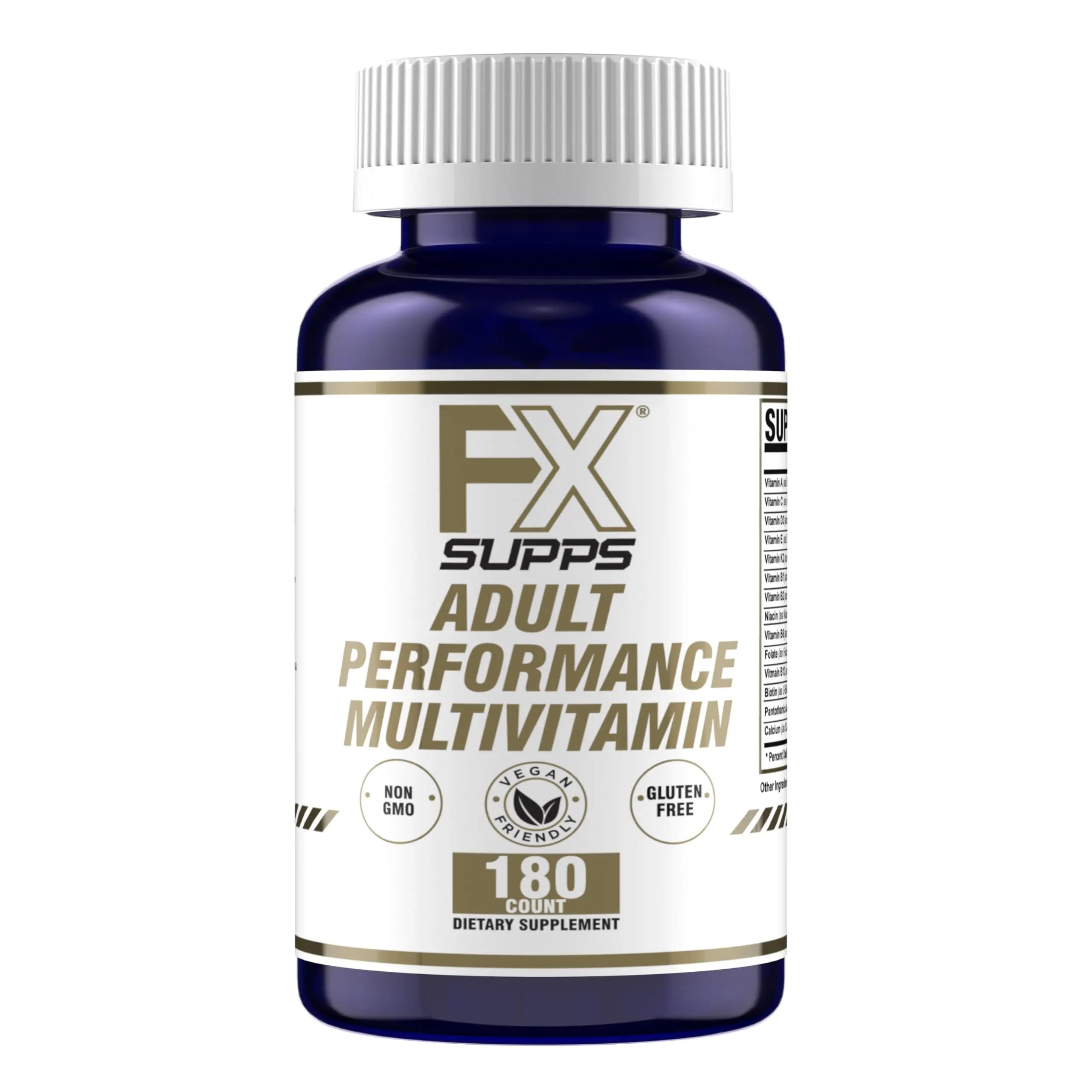 FXSUPPS Performance Multi-Vitamin with Amino Acids, Beta-Alanine and L-Carnitine, Enhanced Performance and Recovery, 180 Tablets FXSUPPS uk supplements