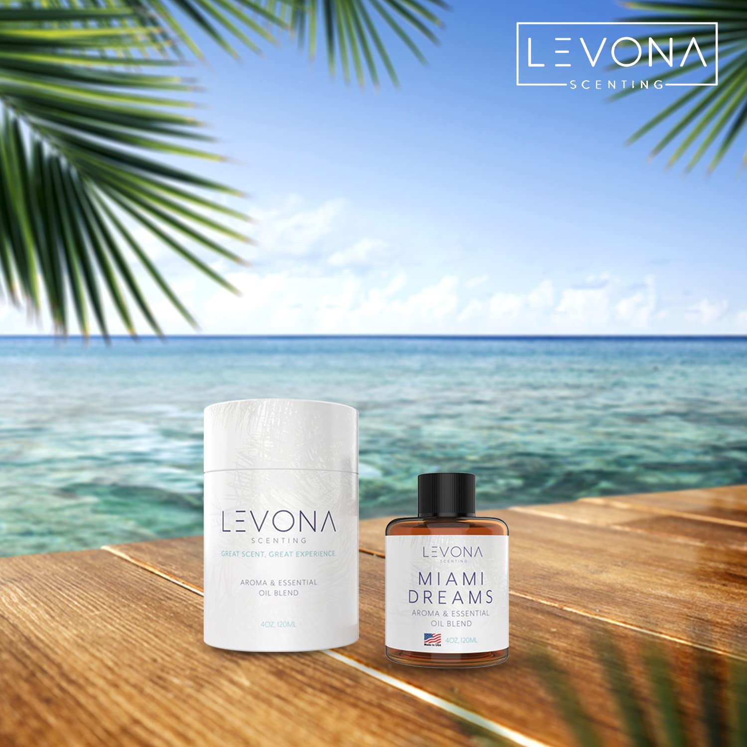 Levona Scent Essential Oils for Diffusers for Home: Miami Dreams Hotel & Home Luxury Scents Fragrance Oil LEVONA SCENT uk supplements