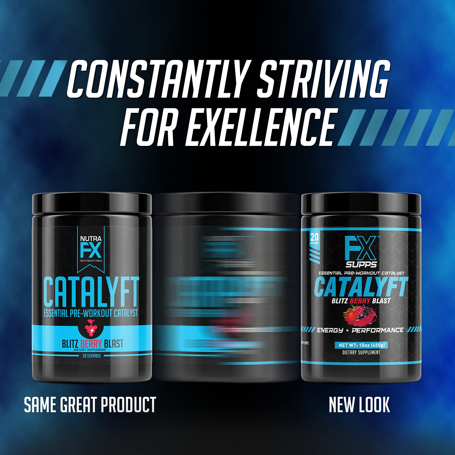 FX Supps Catalyft Pre-Workout PowderDrink for Men and Women Blitz Berry Blast Dietary FXSUPPS uk supplements