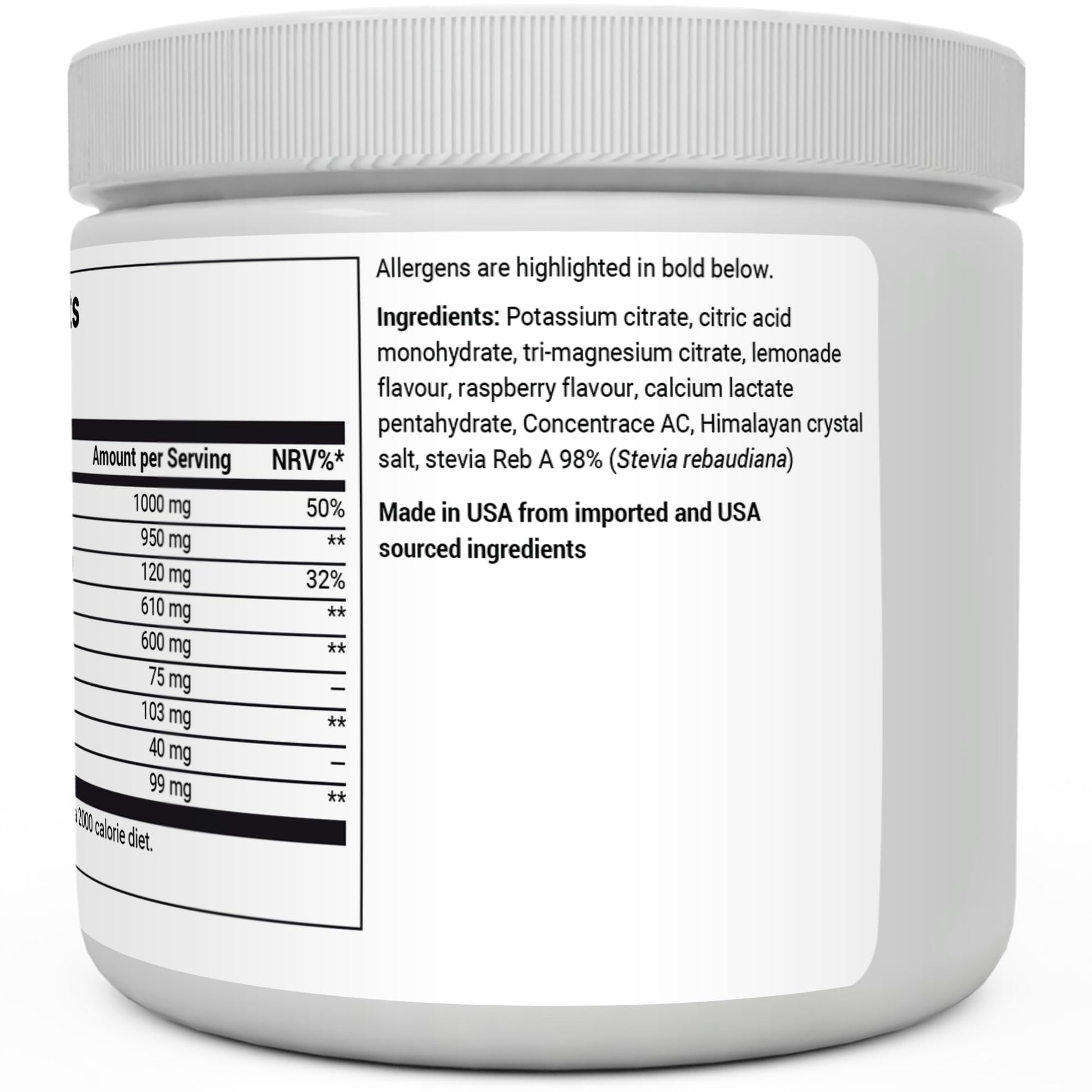 Dr. Berg Electrolyte Powder - Electrolyte Drink Supplements with 1000mg Potassium Dr. Berg Nutritionals uk supplements