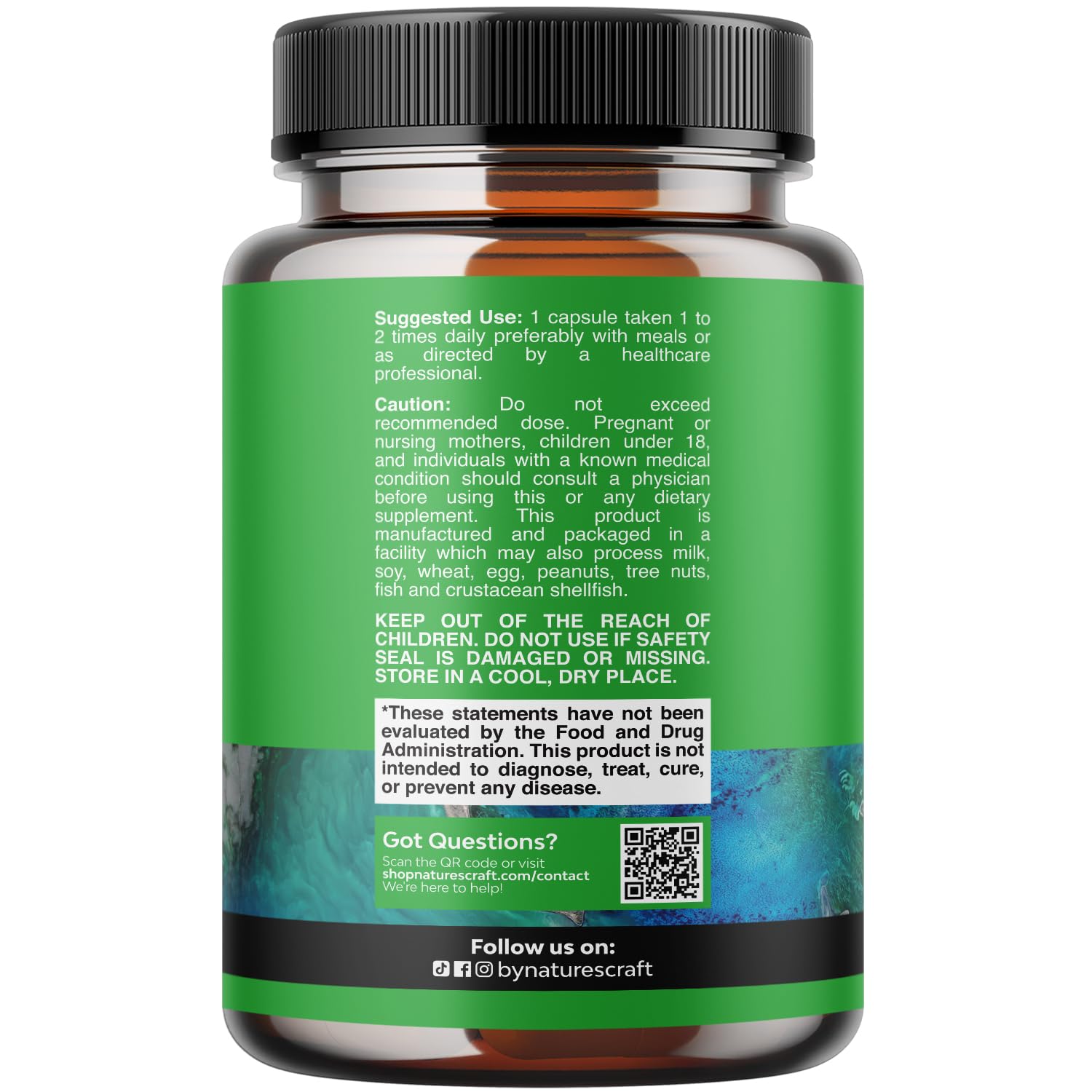 High Absorption Magnesium Complex Supplement - Magnesium Oxide 500mg with Citrate 500mg for Sleep and Mood Support - Pure Citrate per Serving for Muscle Stomach and Digestion - 60 Count Natures Craft uk supplements