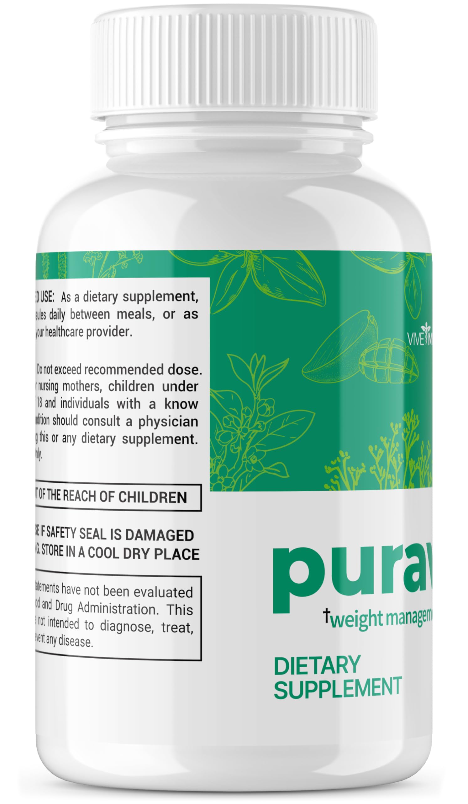 VIVE MD Puravive Premium Weight Management Capsules - Advanced Formula with 60 Non VIVE MD uk supplements