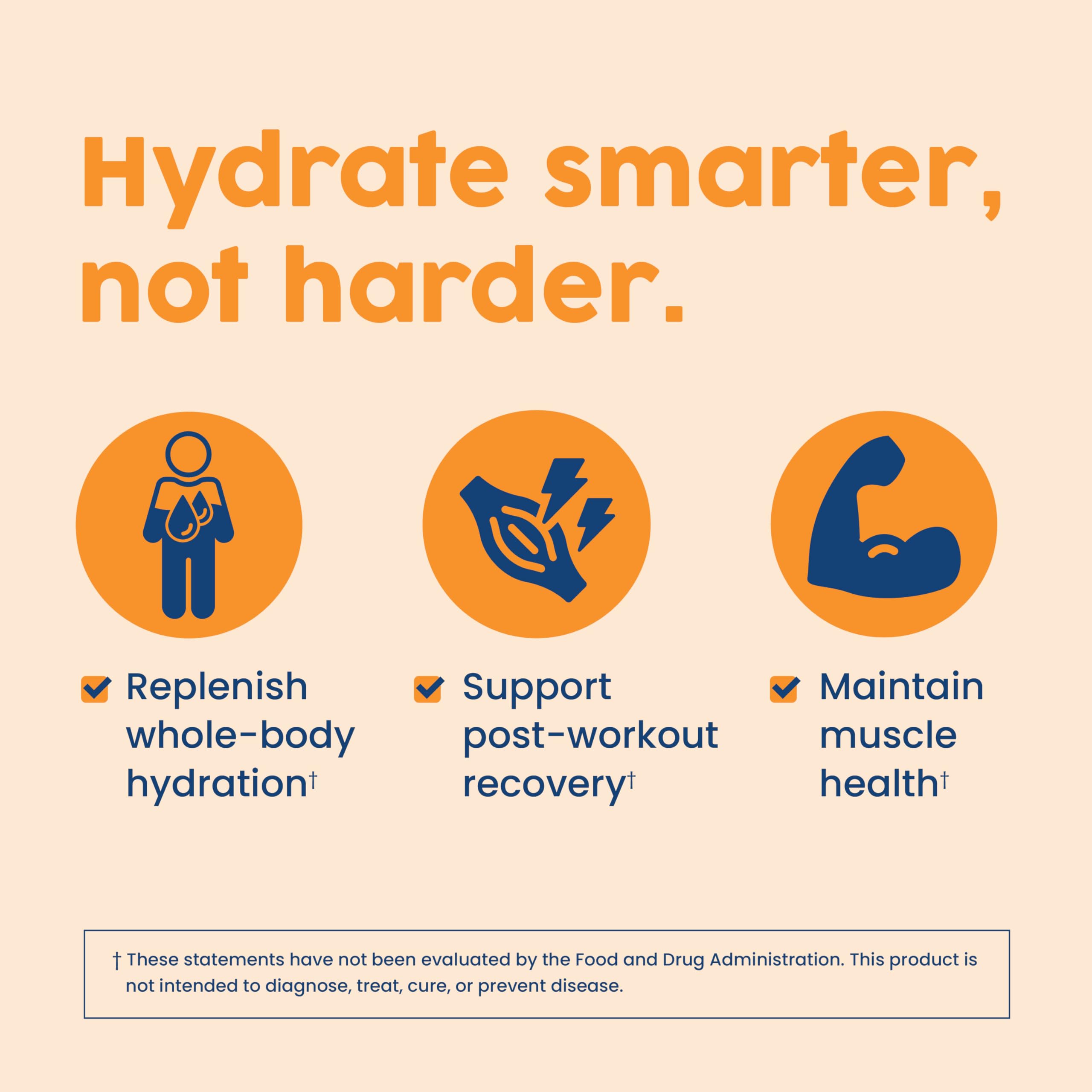 NativePath Hydrate, Zero Sugar, Electrolytes Powder with BCAAs, Tangerine Hydration, Keto & Paleo Friendly, 30 Servings NativePath uk supplements