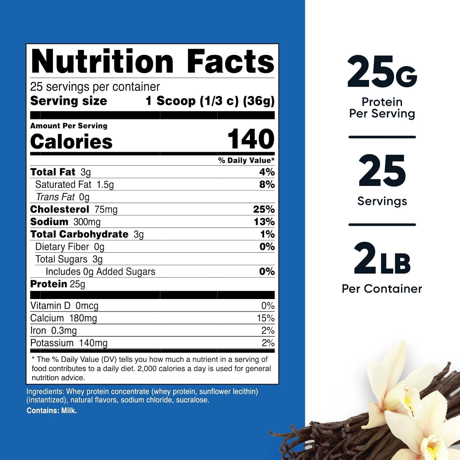 Nutricost Whey Protein Concentrate (Vanilla) 2LBS Nutricost uk supplements