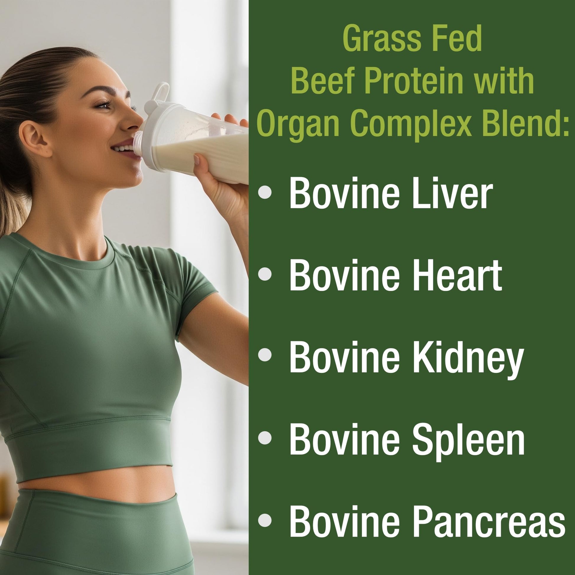 Grass Fed Beef Protein Powder + Organ Complex. Lactose Free Great Tasting Beef Protein Isolate. Animal Based Non Dairy No Whey Paleo Carnivore Supplement for Muscle Building. Vanilla Flavor Peak Performance uk supplements