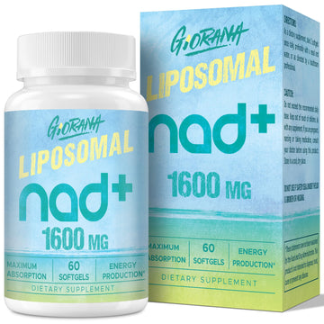 GIORANA 1600 MG Liposomal NAD+ Supplement, NAD+ Boosting Supplement, Superior Absorption, Vitamin B3 for Aging Defense, Longevity, Energy, Repair, Non-GMO, 60 Softgels GIORANA uk supplements