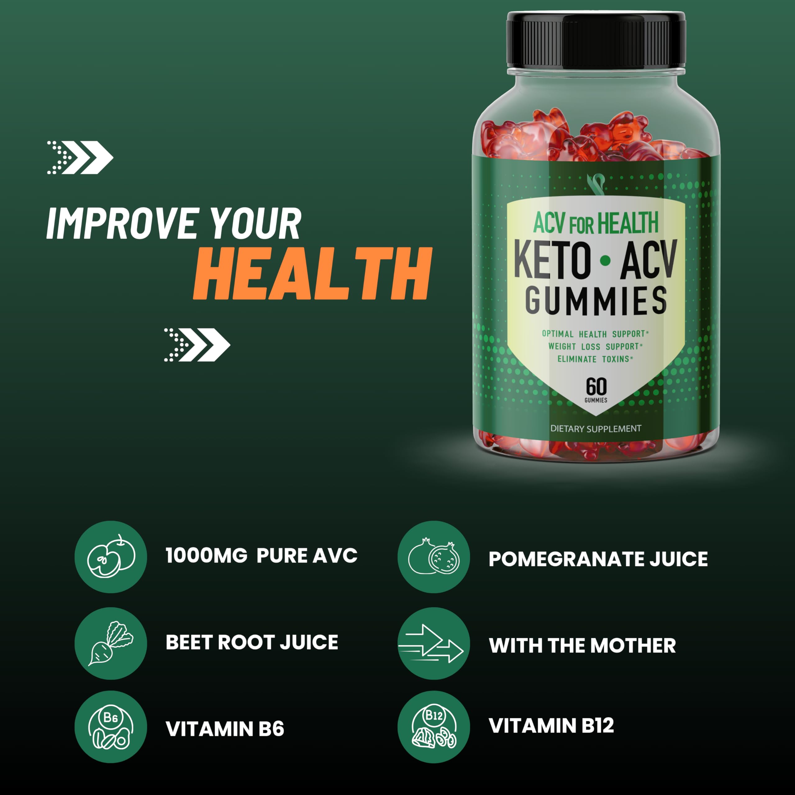 Sunrise Life ACV for Health | Keto Gummies | Weight Loss, Ketosis Support | Pomegranate Sunrise Life uk supplements