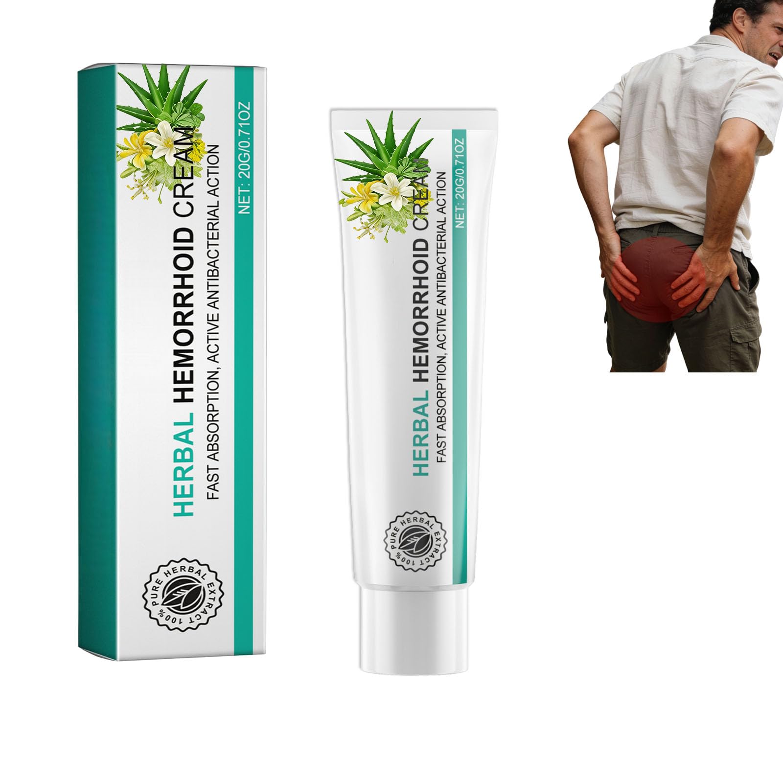 Hushblade Hemorrhoid Body Cream, Natural Herbal Hemorrhoid Cream, for Men and Women Moisturizing and Nourishing Hushblade uk supplements