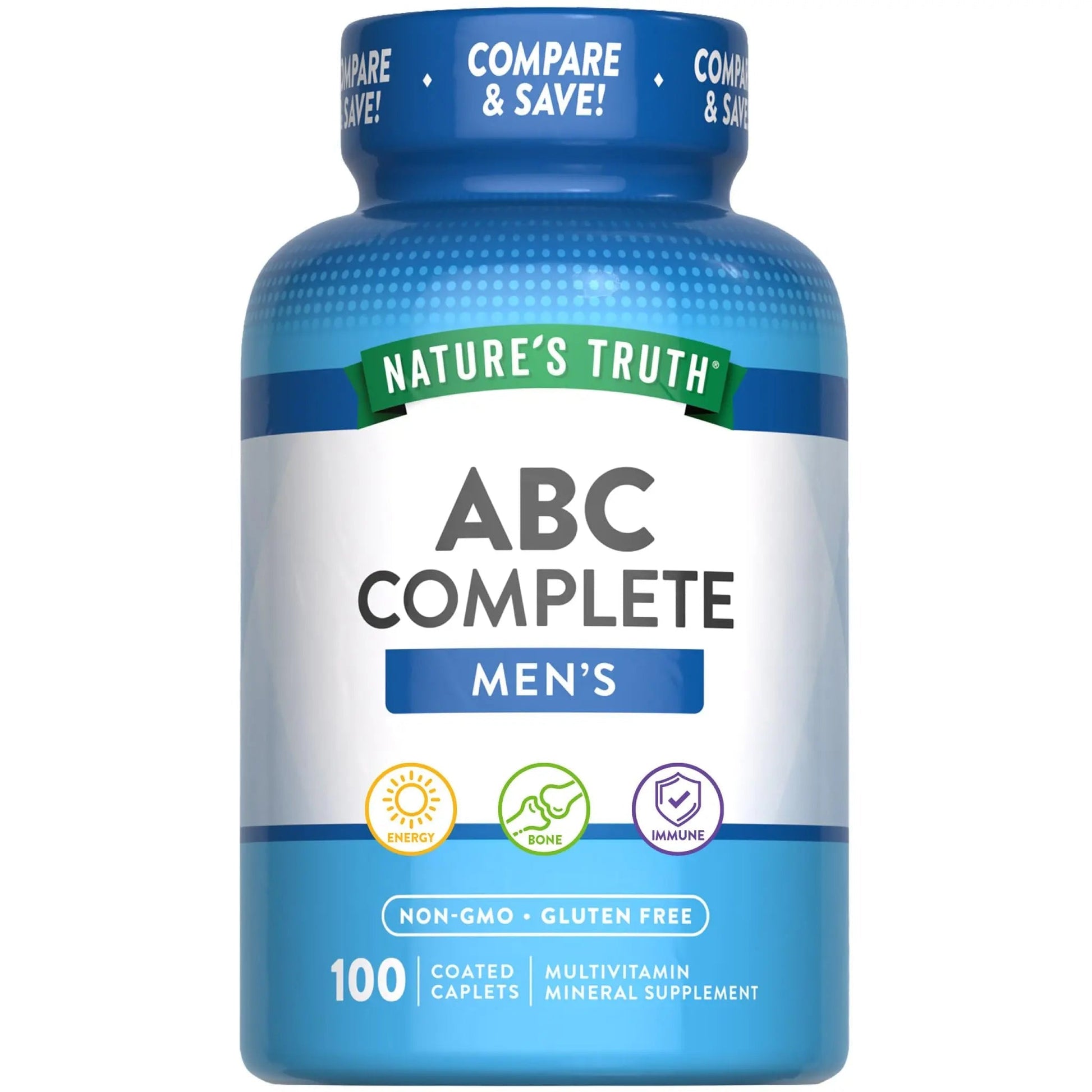 Nature's Truth Multivitamin for Men | with Iron, Vitamins A, C, D & E | 100 Caplets | Non-GMO & Gluten Free for Adults Nature's Truth uk supplements