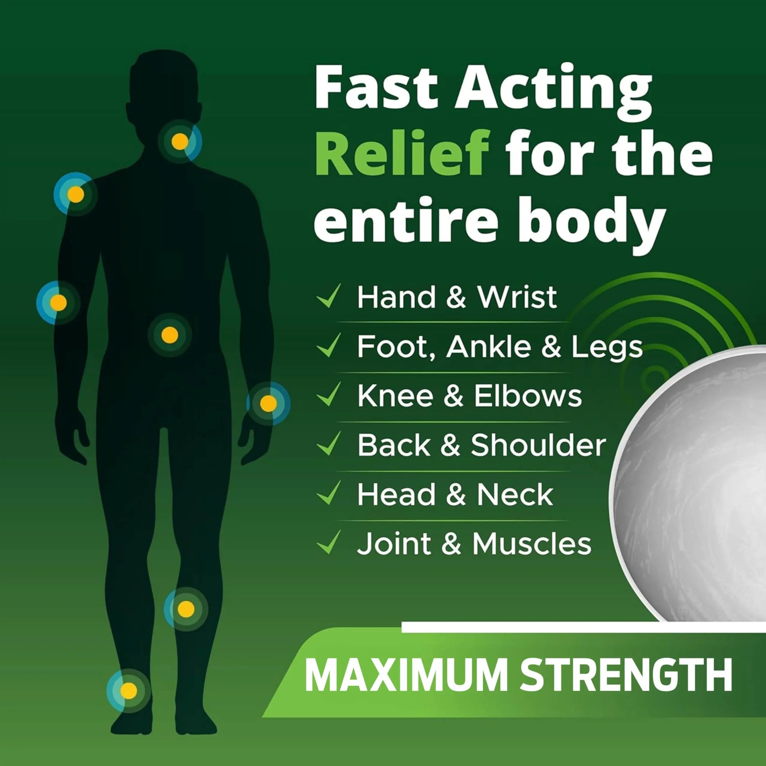 Owell Naturals Deep Penetrating Pain Relief Cream, Maximum Strength Formula for Joints & Muscles, Lower Back, Knees, Hands, Legs, Ankle – Fast Acting Comfort, 7 oz Owell Naturals uk supplements