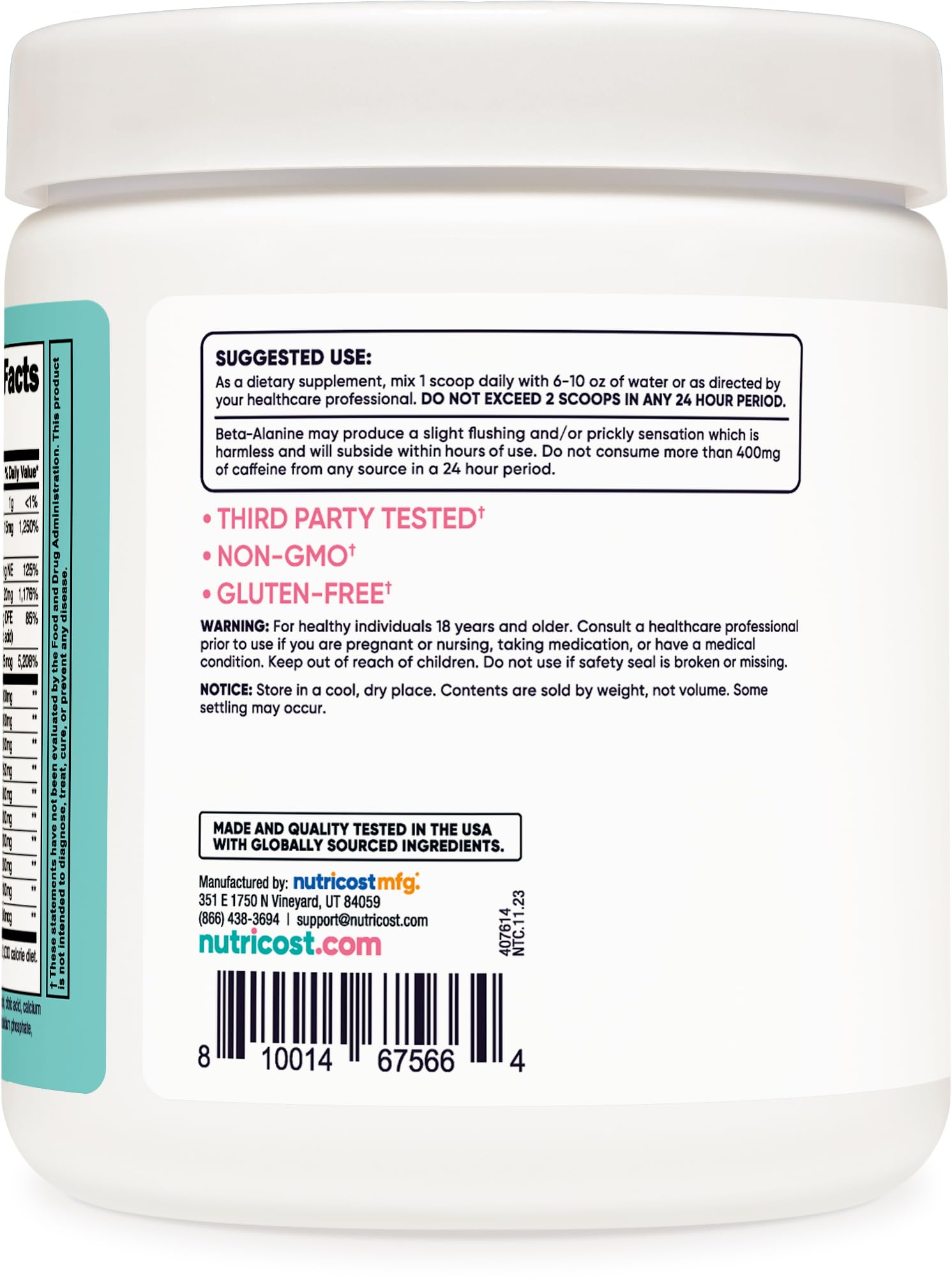 Nutricost Pre-Workout Powder for Women, Blue Raspberry, 30 Servings Nutricost uk supplements