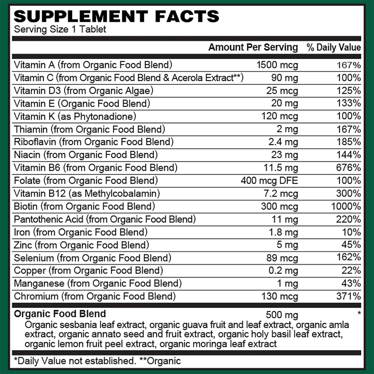 PlantFusion Organic Multivitamin for Men - One Daily Whole Food Blend Men's Multivitamin - Vegan, Non-GMO PlantFusion uk supplements