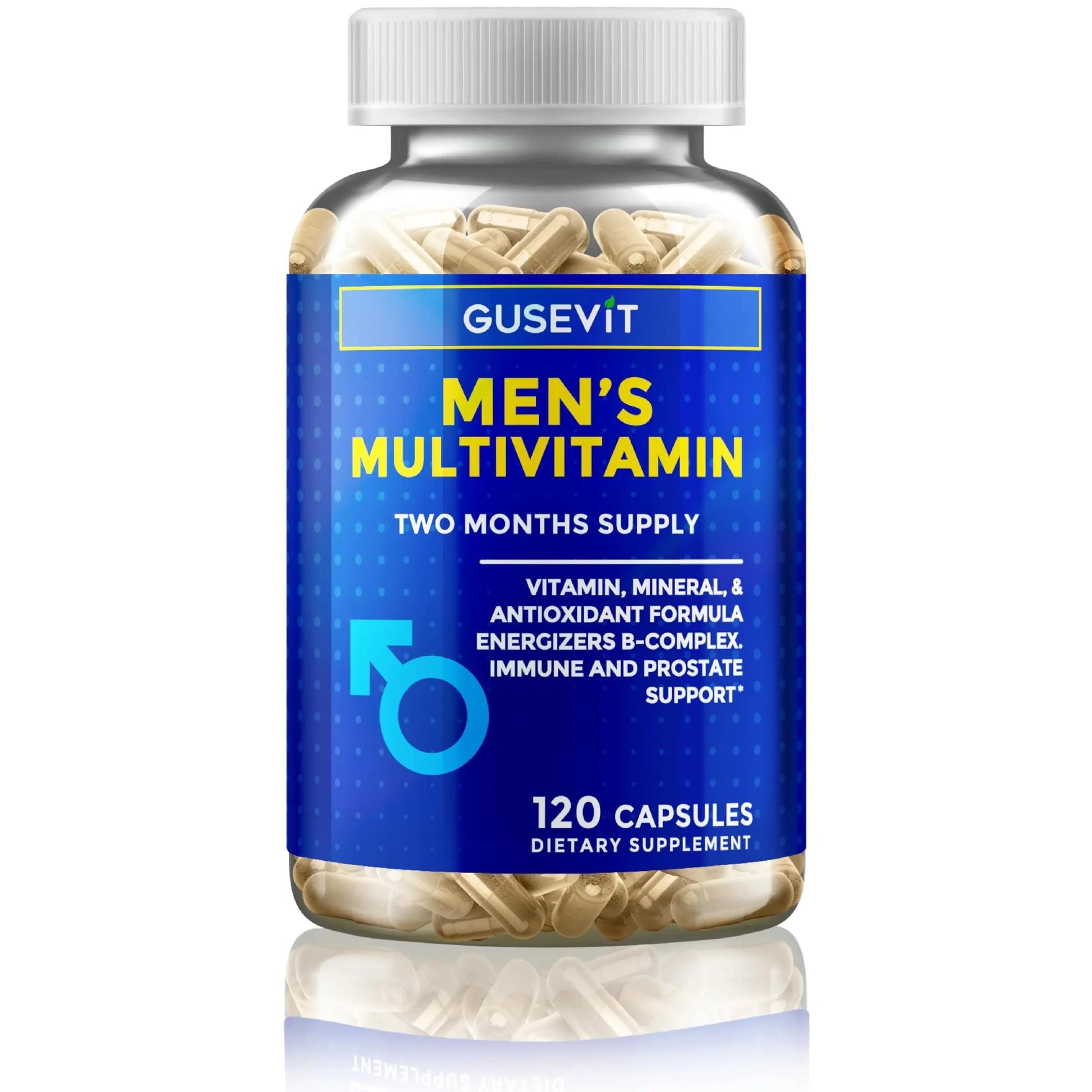 Gusevit 35-in-1 Men's Multivitamins for Immune Support, Stamina & Energy Boost | Men's Health Supplement with Vitamins & Antioxidants | Gusevit uk supplements
