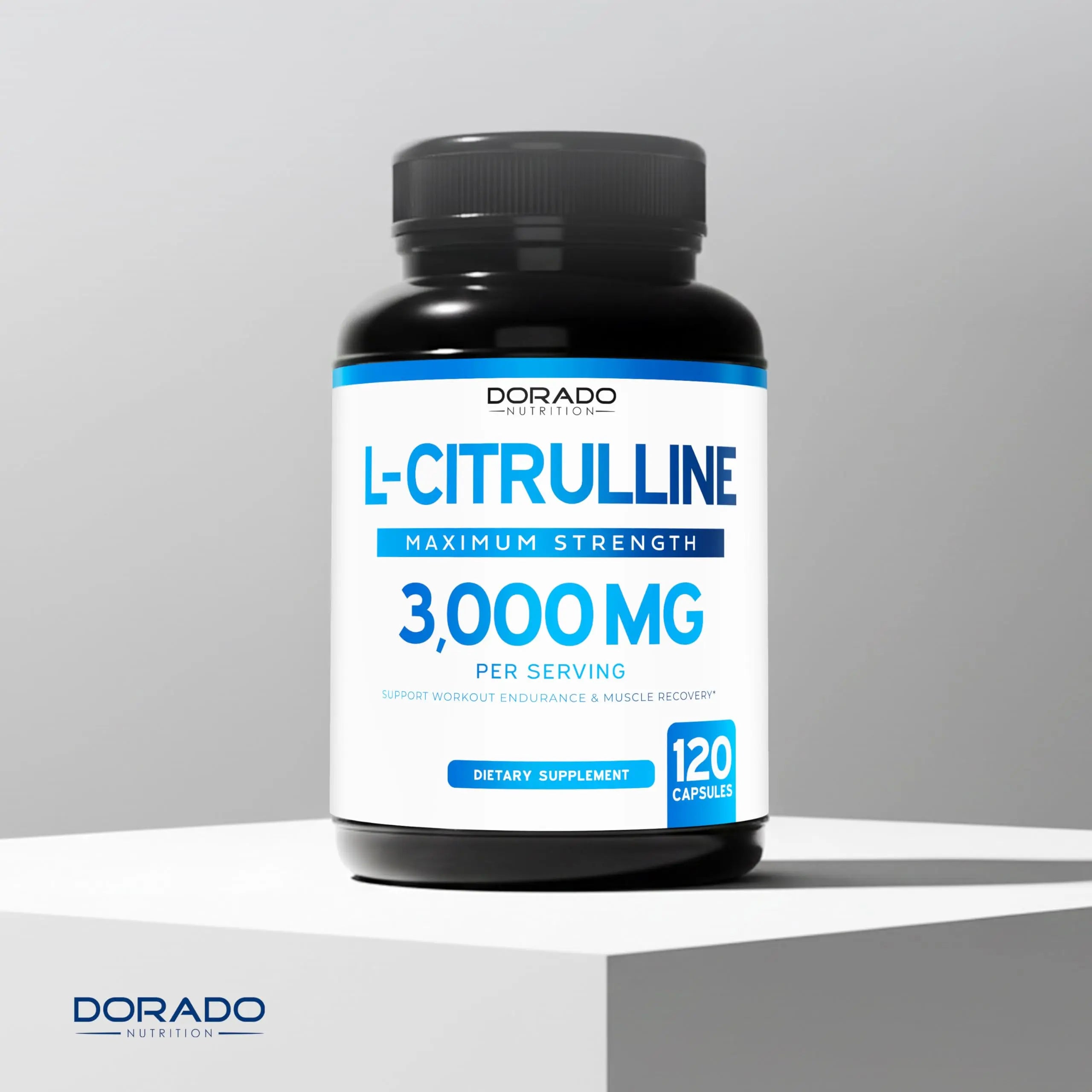 L Citrulline 3000mg Supplement (120 Capsules) Support L Arginine & Nitric Oxide Pills - L-Citrulline For Men & Women - Muscle Recovery & Pump Supplement - 3rd Party Tested DORADO NUTRITION uk supplements
