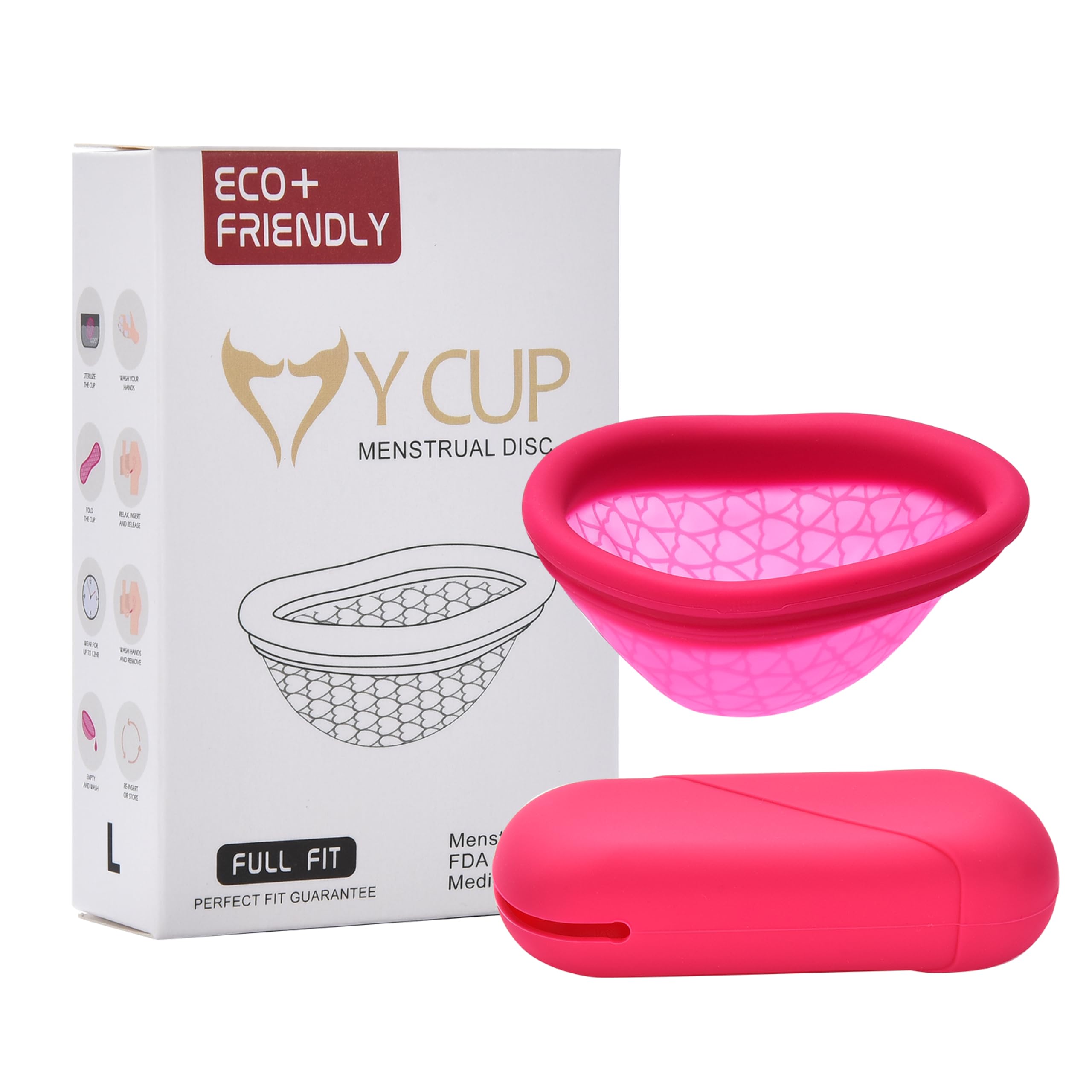Hawwwy Reusable Menstrual Cup - Washable Period Cup with Flat-fold Compact Design HAWWWY uk supplements