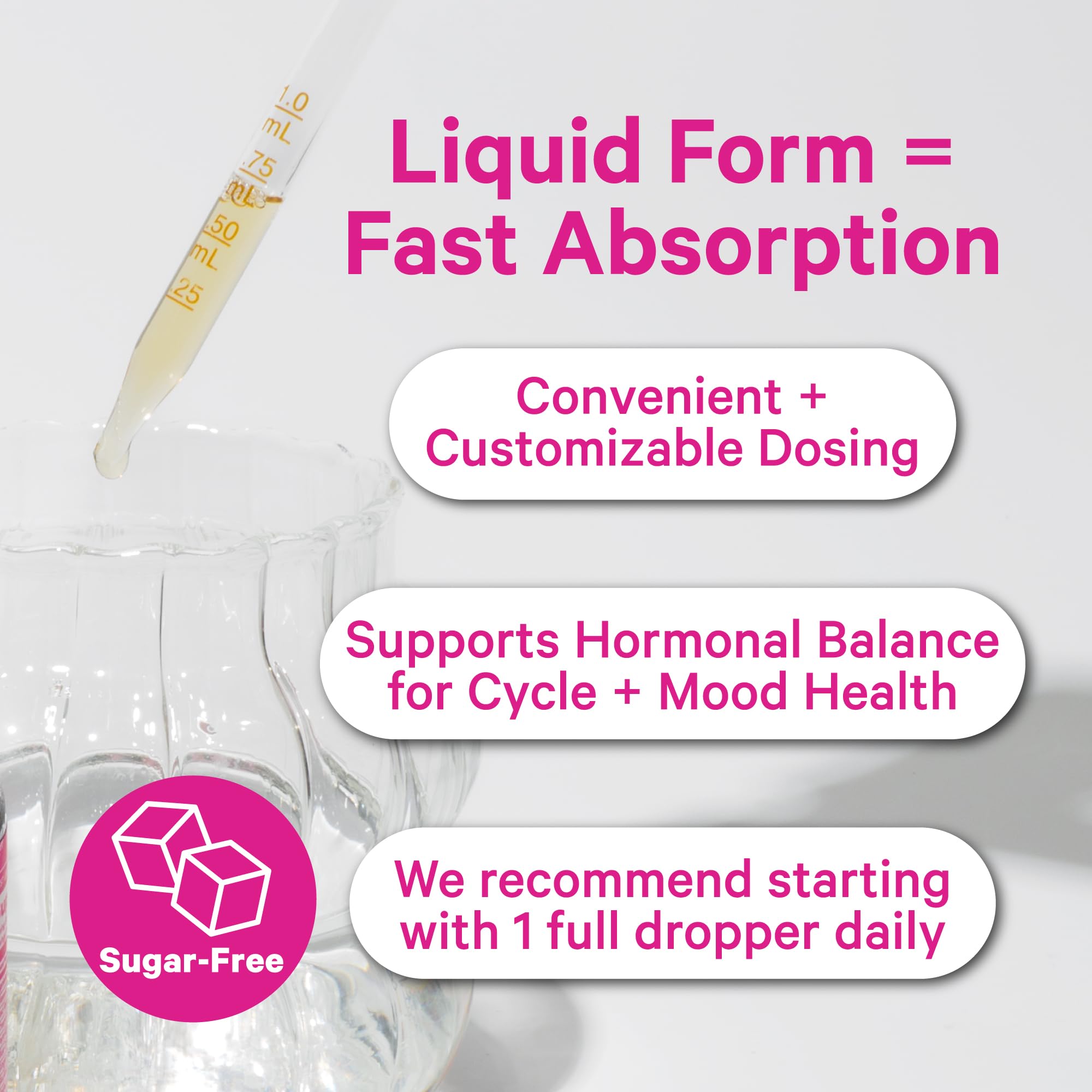 Pink Stork Hormone Balance Drops for Women - Supports Hormonal Health, PMS, Perimenopause & Mood, with Red Raspberry Leaf & Wild Yam - Liquid Supplement - Vegan, 2oz, 30 Servings Pink Stork uk supplements