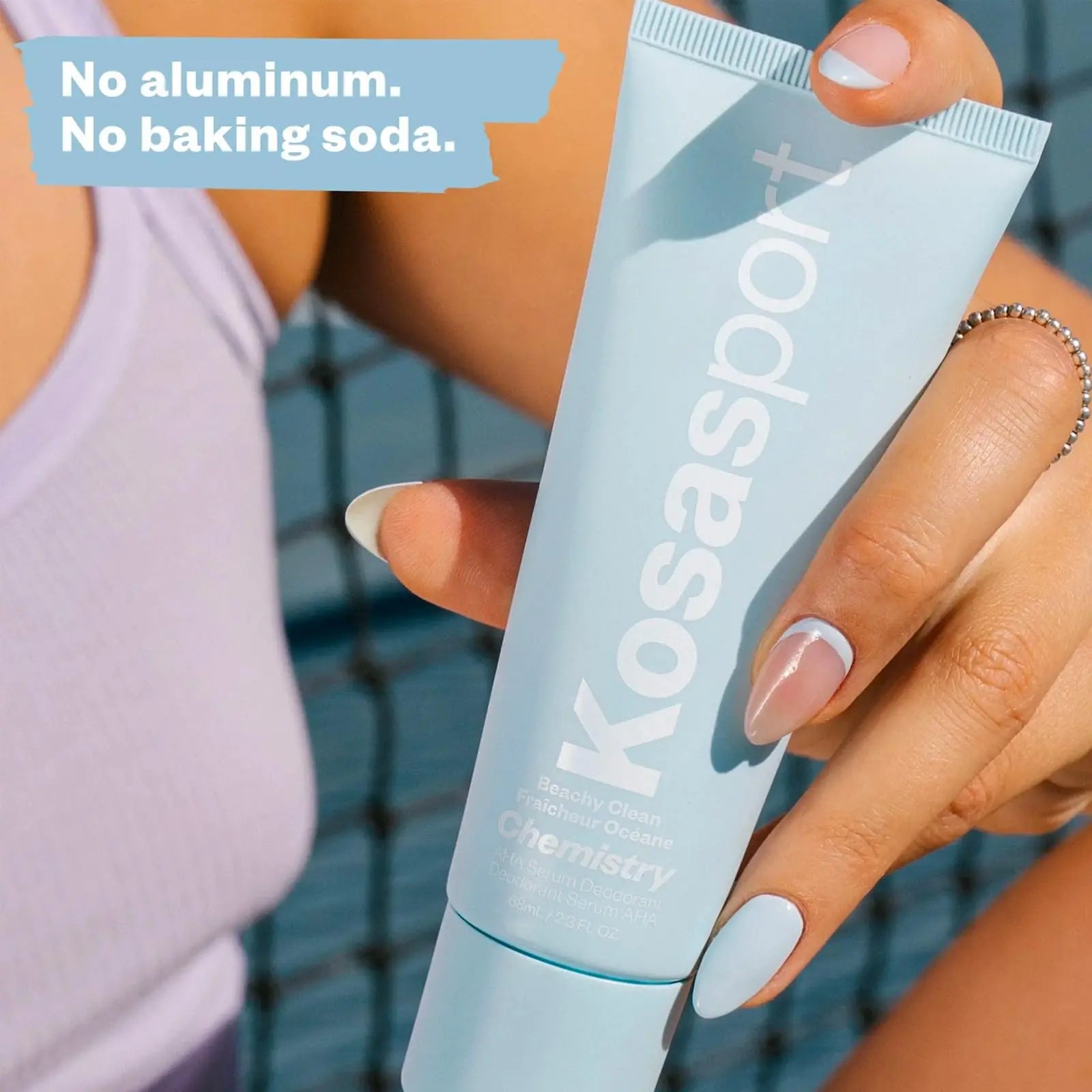 Kosas Chemistry Deodorant - Aluminium and Baking Soda Free + BO-Fighting AHA Serum that Exfoliates, Softens, and Nourishes the Skin, (Beachy Clean) Kosas uk supplements
