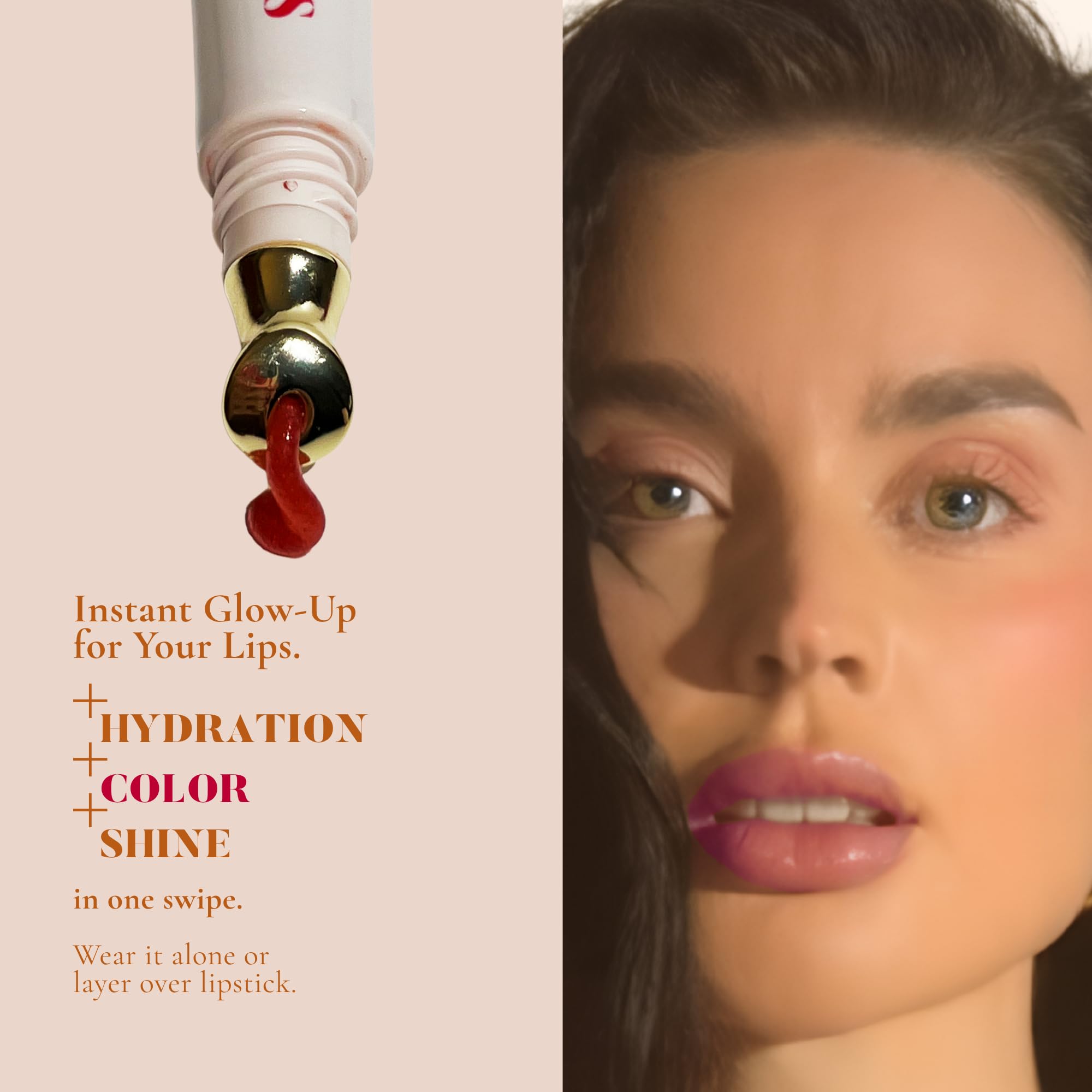 edandi ed&i OMG Cute Lips – Lip Gloss for Women with Shea Butter for Hydration, Light Shimmer, Lip Tinted High Shine Finish, Long Lasting Lip Gloss in Red Vanilla Frosting, Lightweight & Non-sticky edandi uk supplements