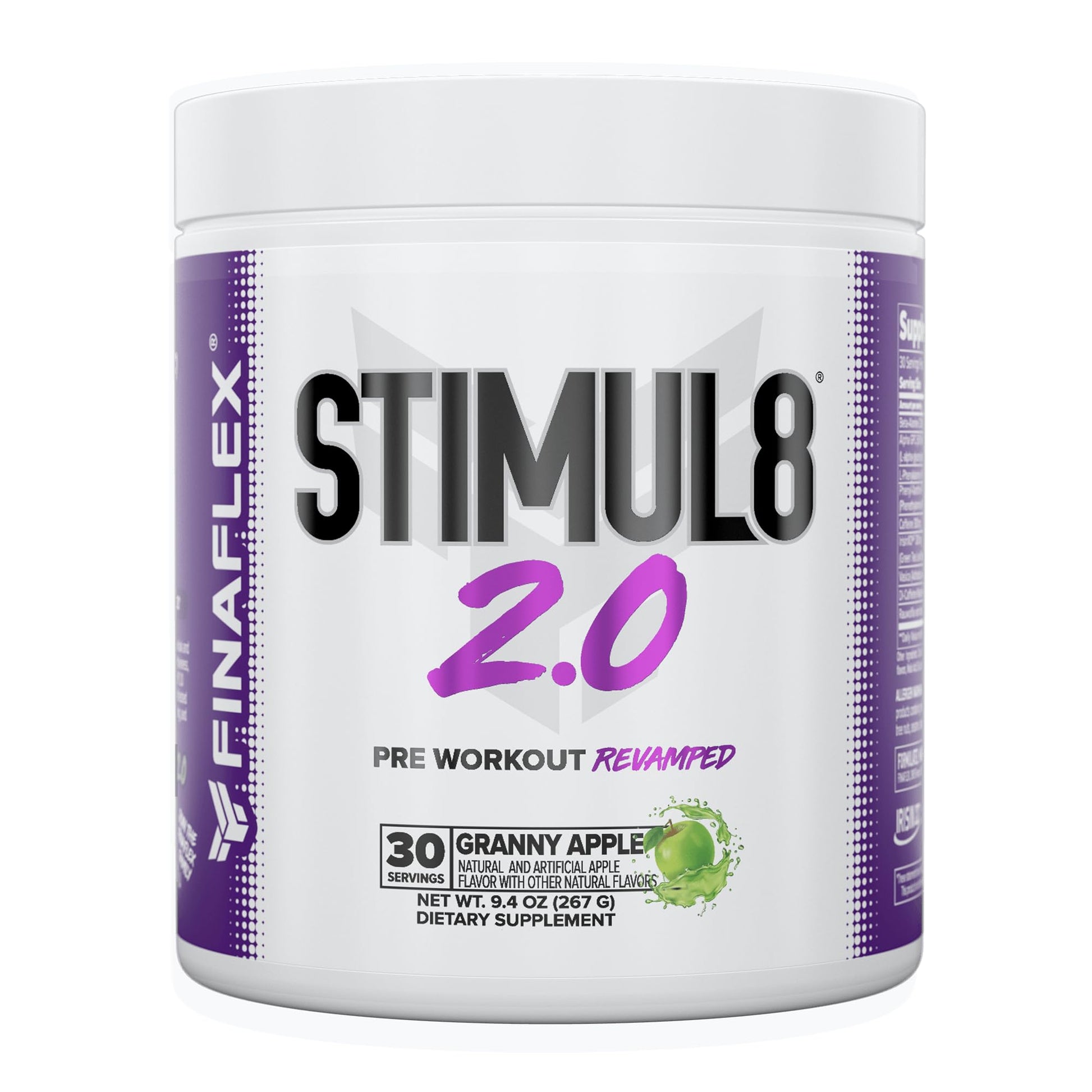 FINAFLEX STIMUL8 2.0 Pre Workout, Granny Apple - Delivers Energy, Focus & Strength FINAFLEX uk supplements